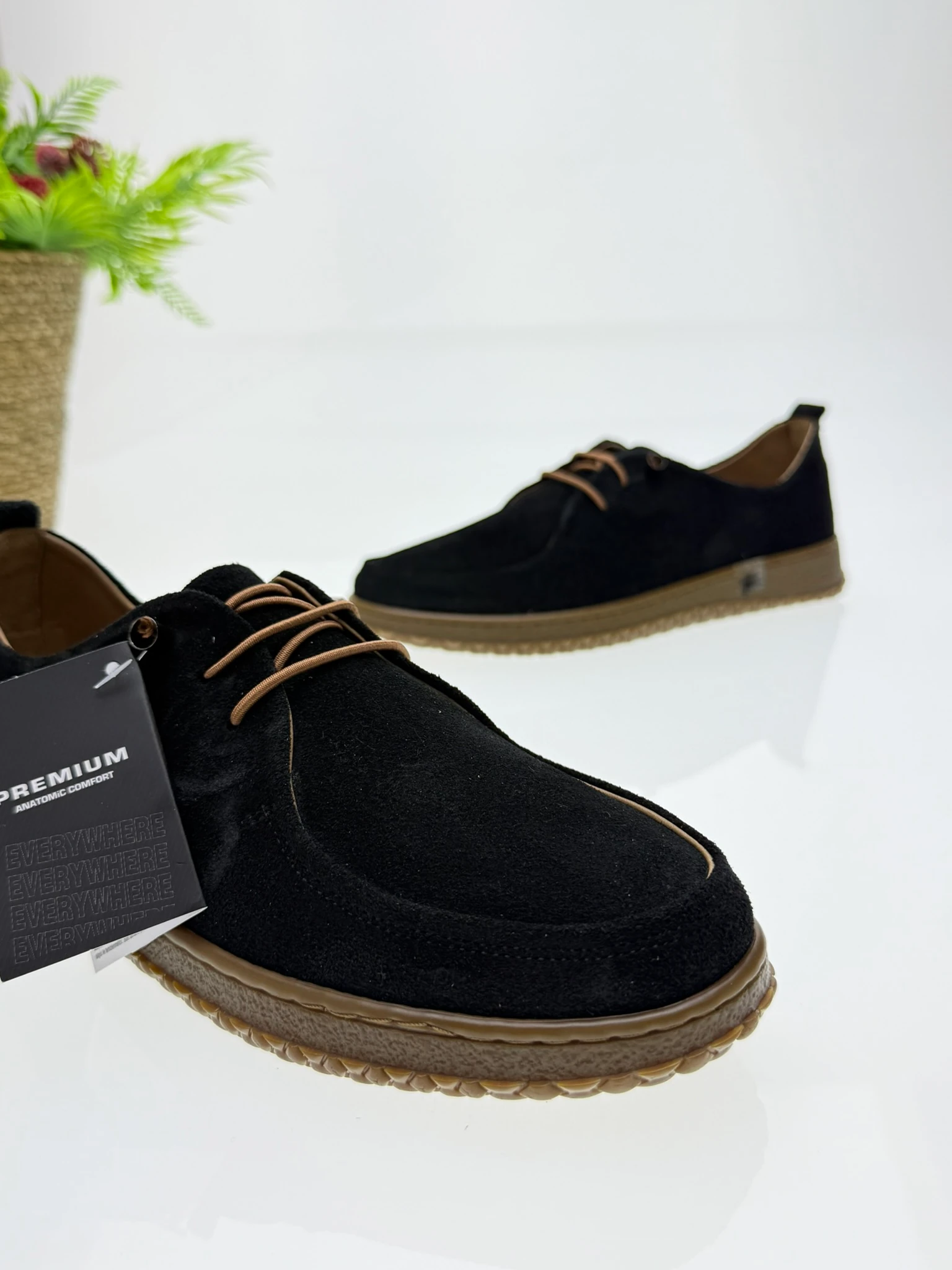 Tam Ortopedik Hakiki Deri - Siyah