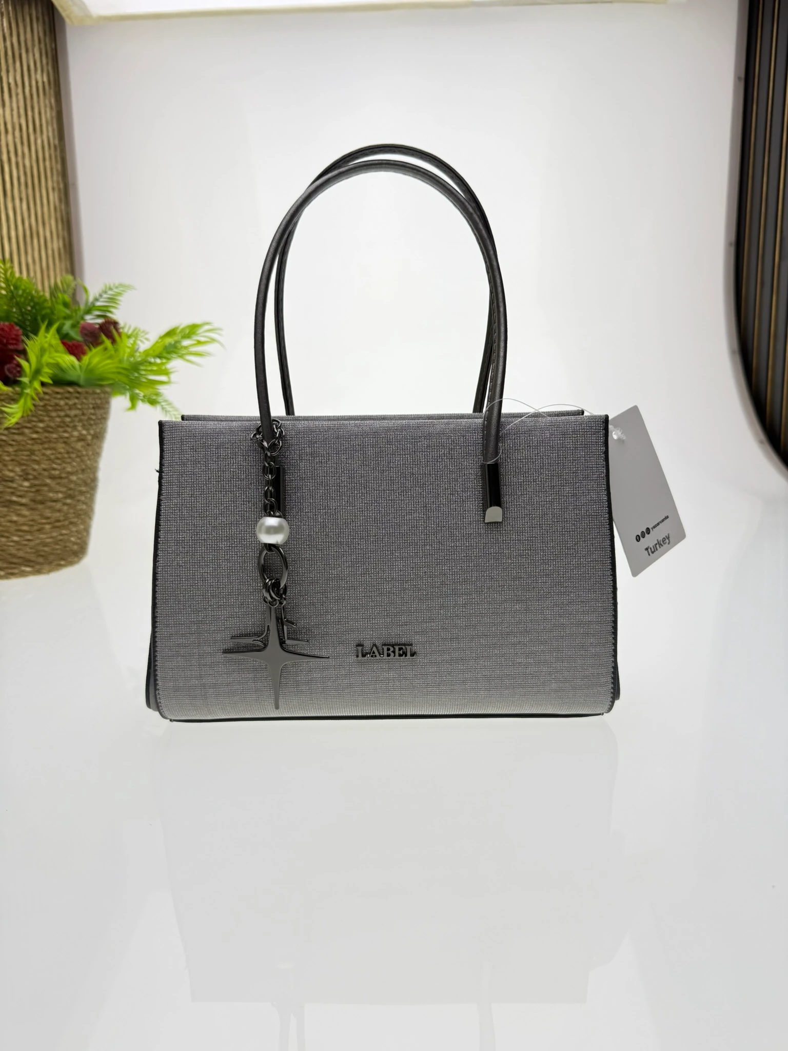 Loofer Kadın Kol Çantası - Platin