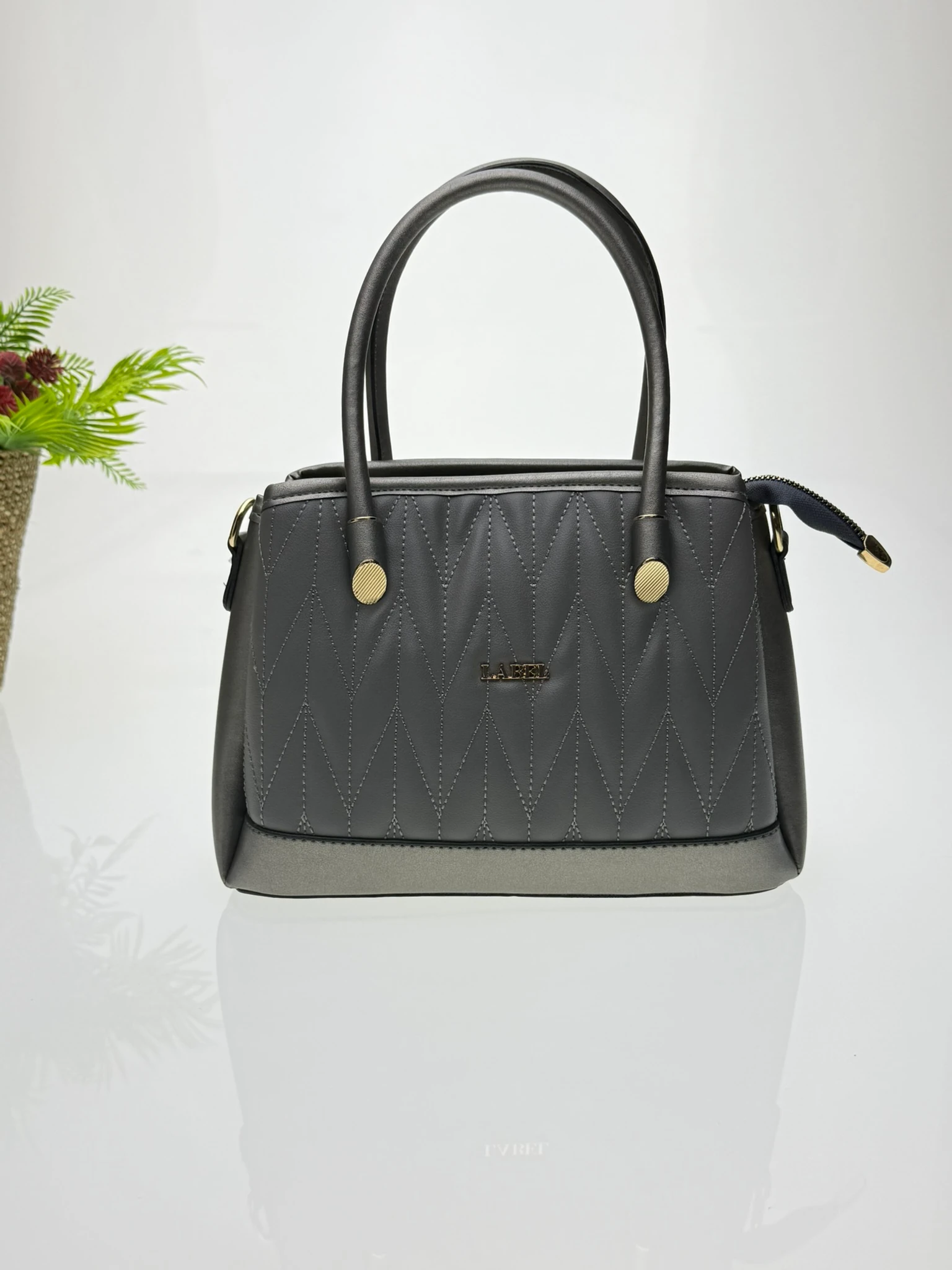 Loofer Kadın Kol Çantası - Platin