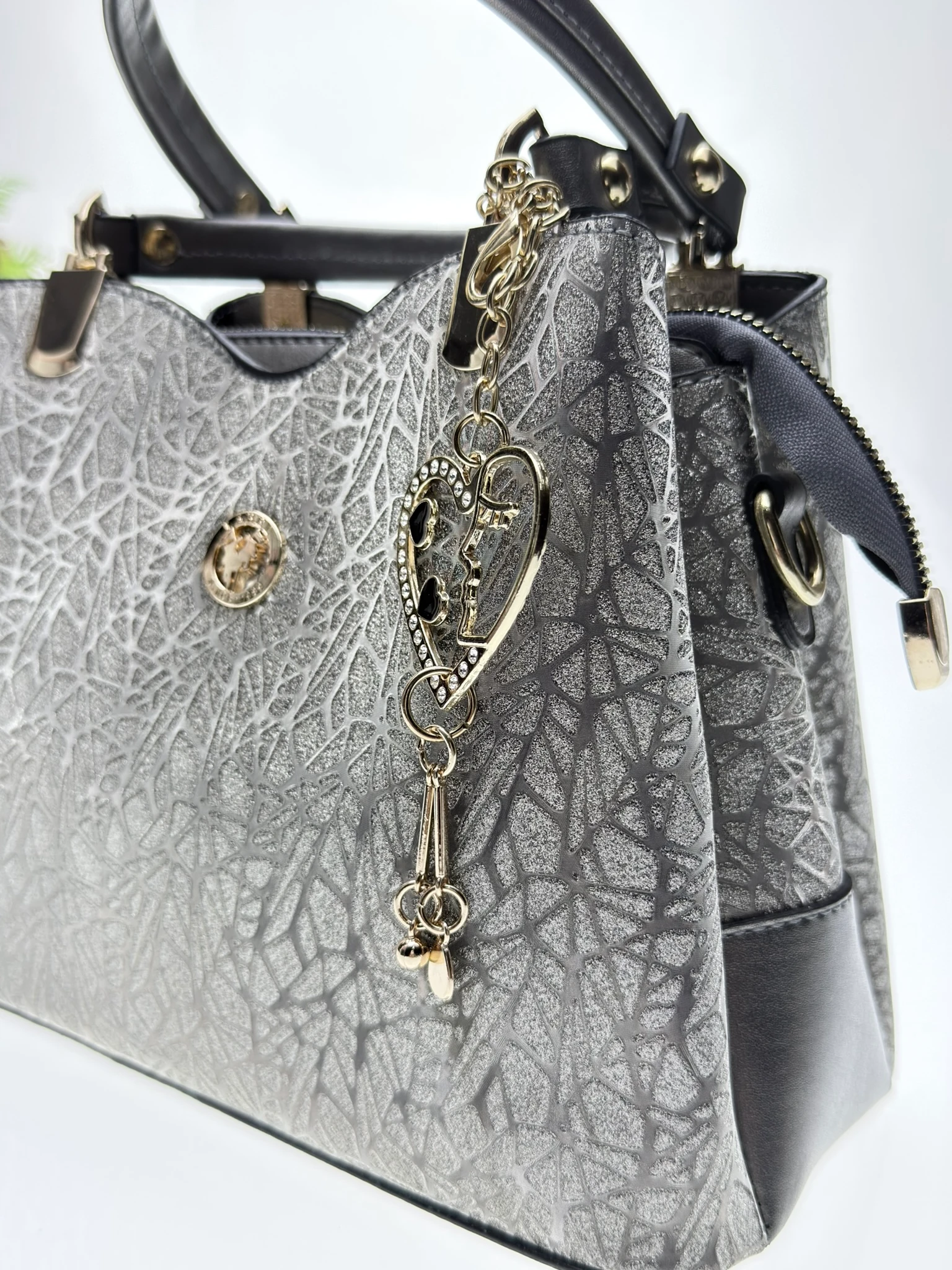 Loofer Kadın Kol Çantası - Platin