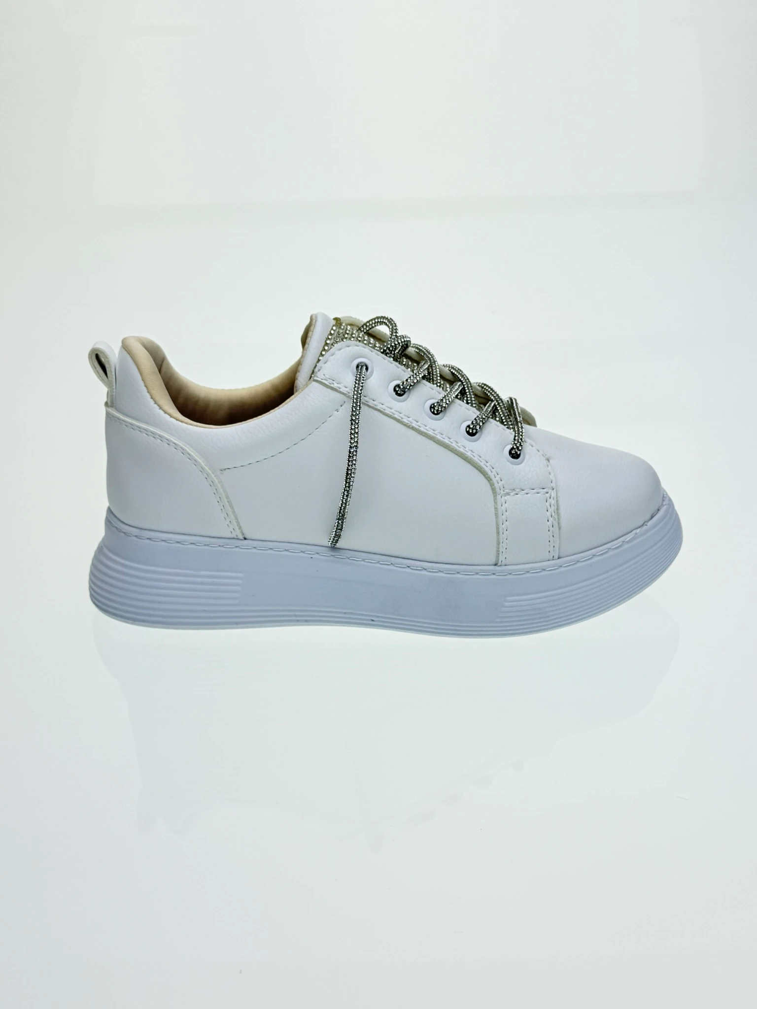 Taşlı Spor ayakkabı - Beyaz