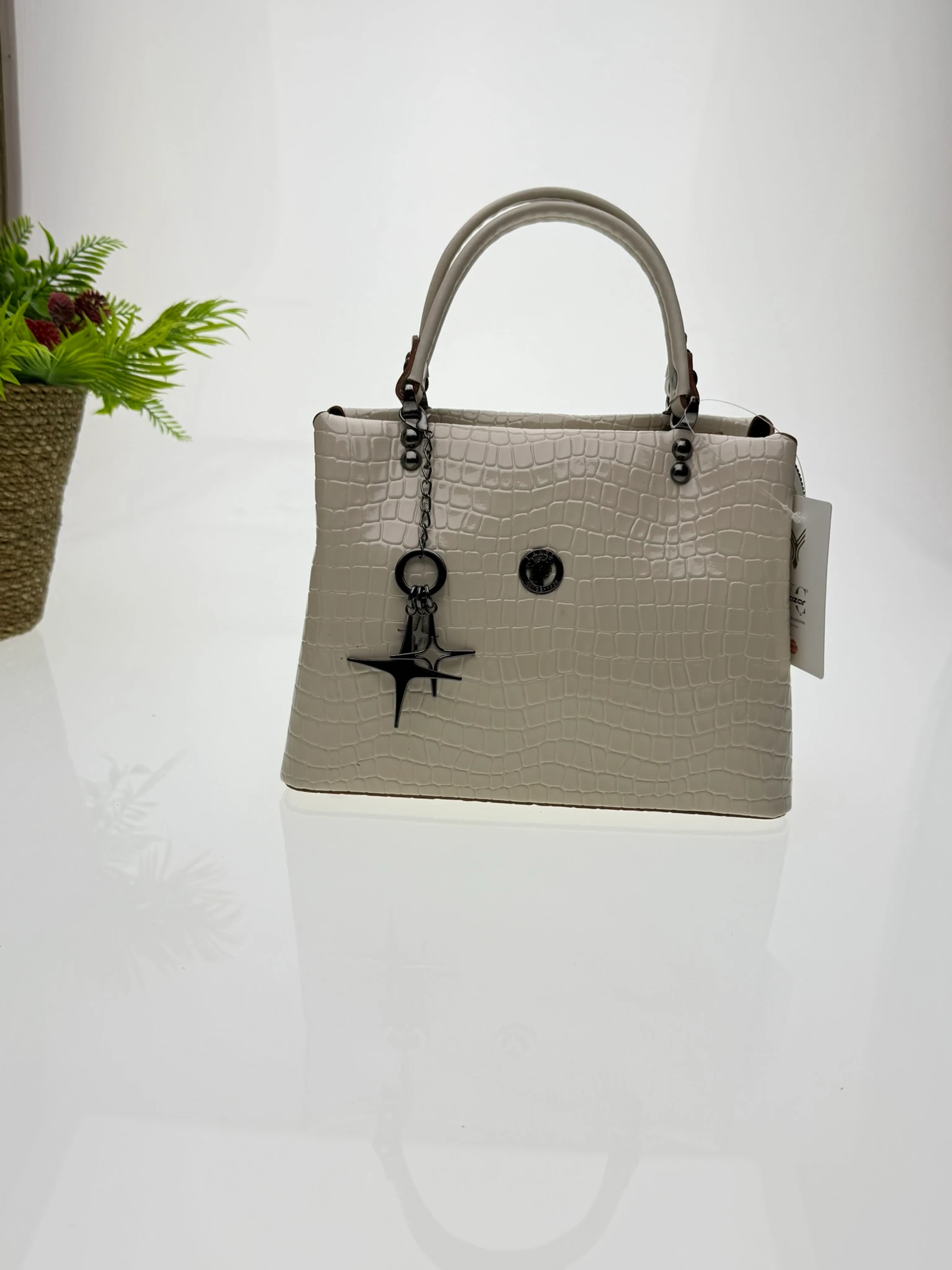 Loofer Kadın Kol Çantası - Krem