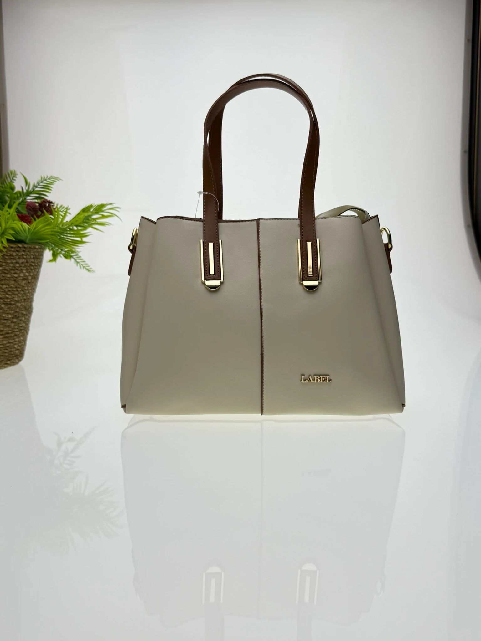 Loofer Kadın Kol Çantası - Krem