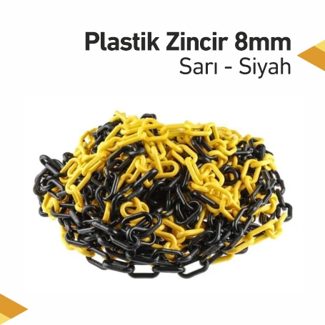 Plastik Zincir 25mlik Paket Sarı Siyah