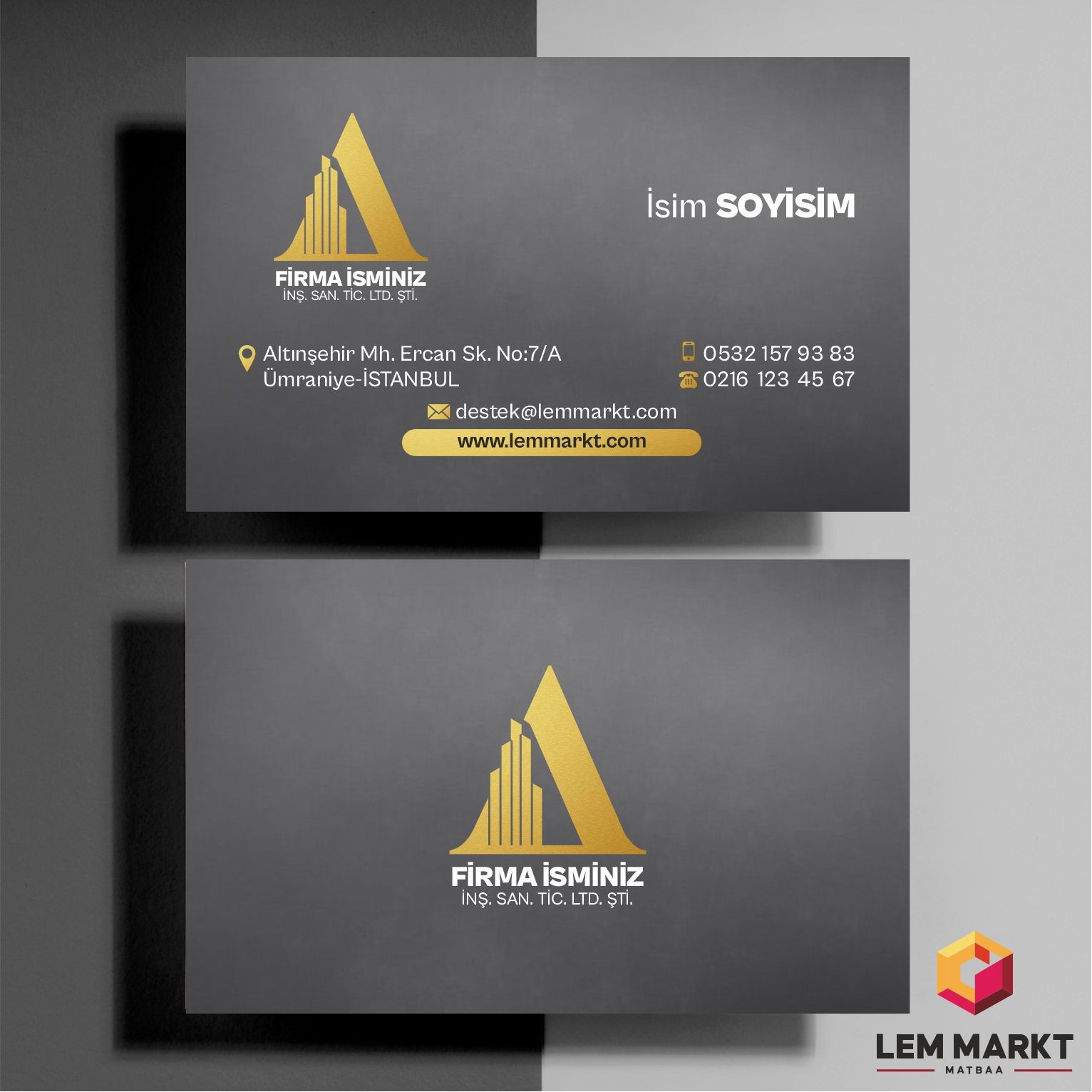 İnşaat Firması Kartvizit Tasarımı7