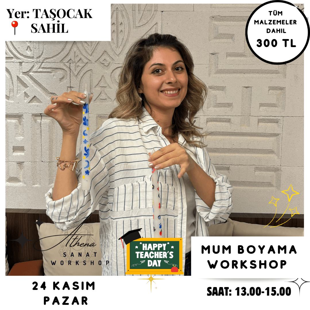 24 Kasım Pazar Mum Boyama Workshop 