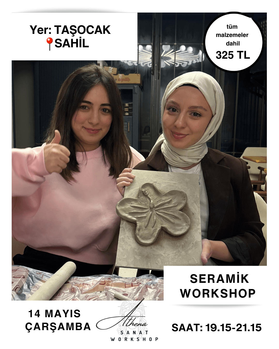 14 Mayıs Çarşamba Seramik Workshop 