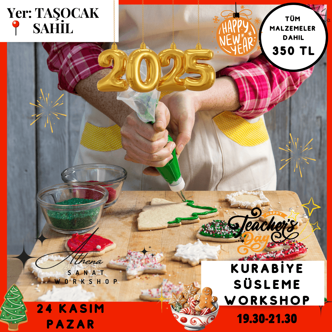 24 Kasım Pazar Kurabiye Süsleme Workshop 