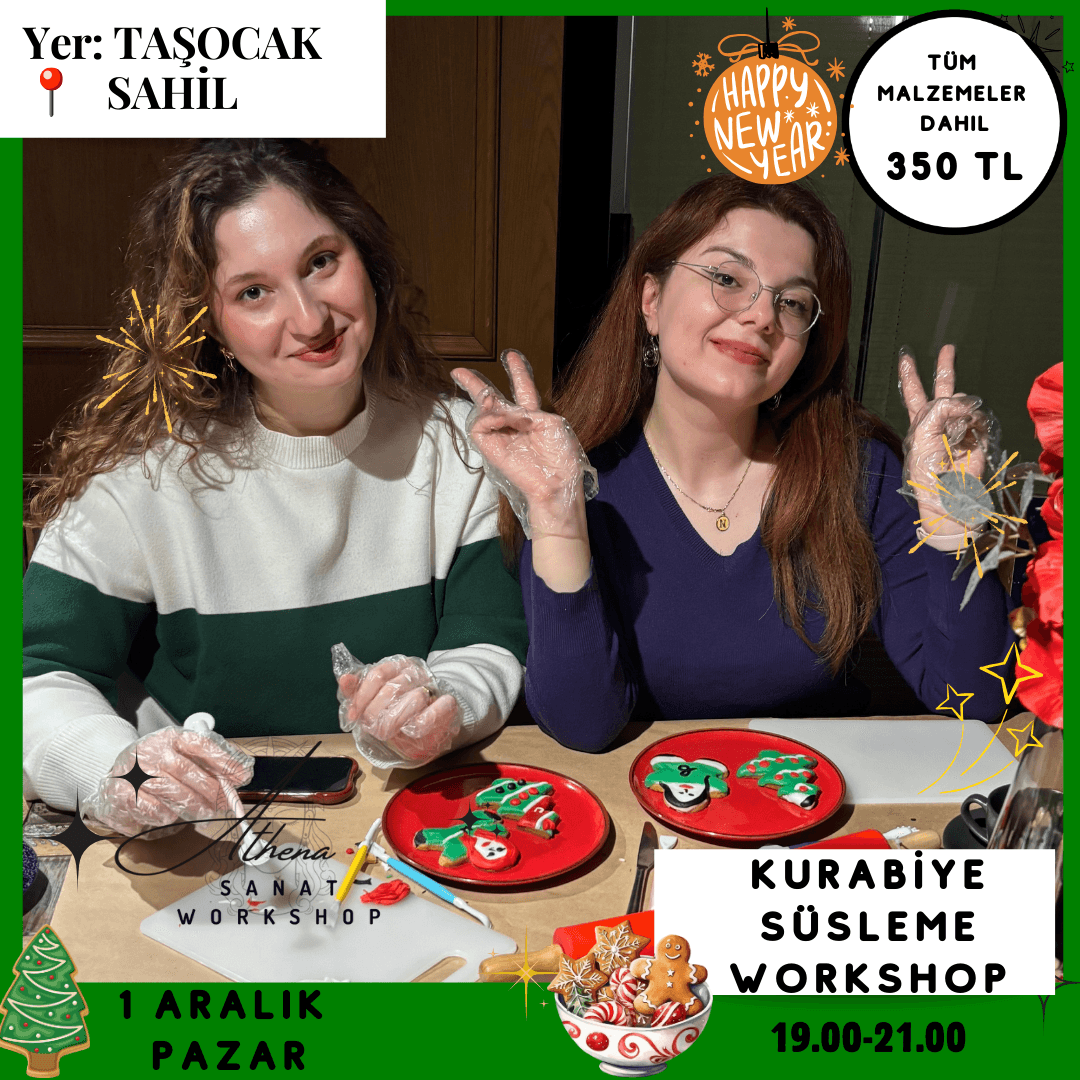 1 Aralık Pazar Kurabiye Süsleme Workshop 