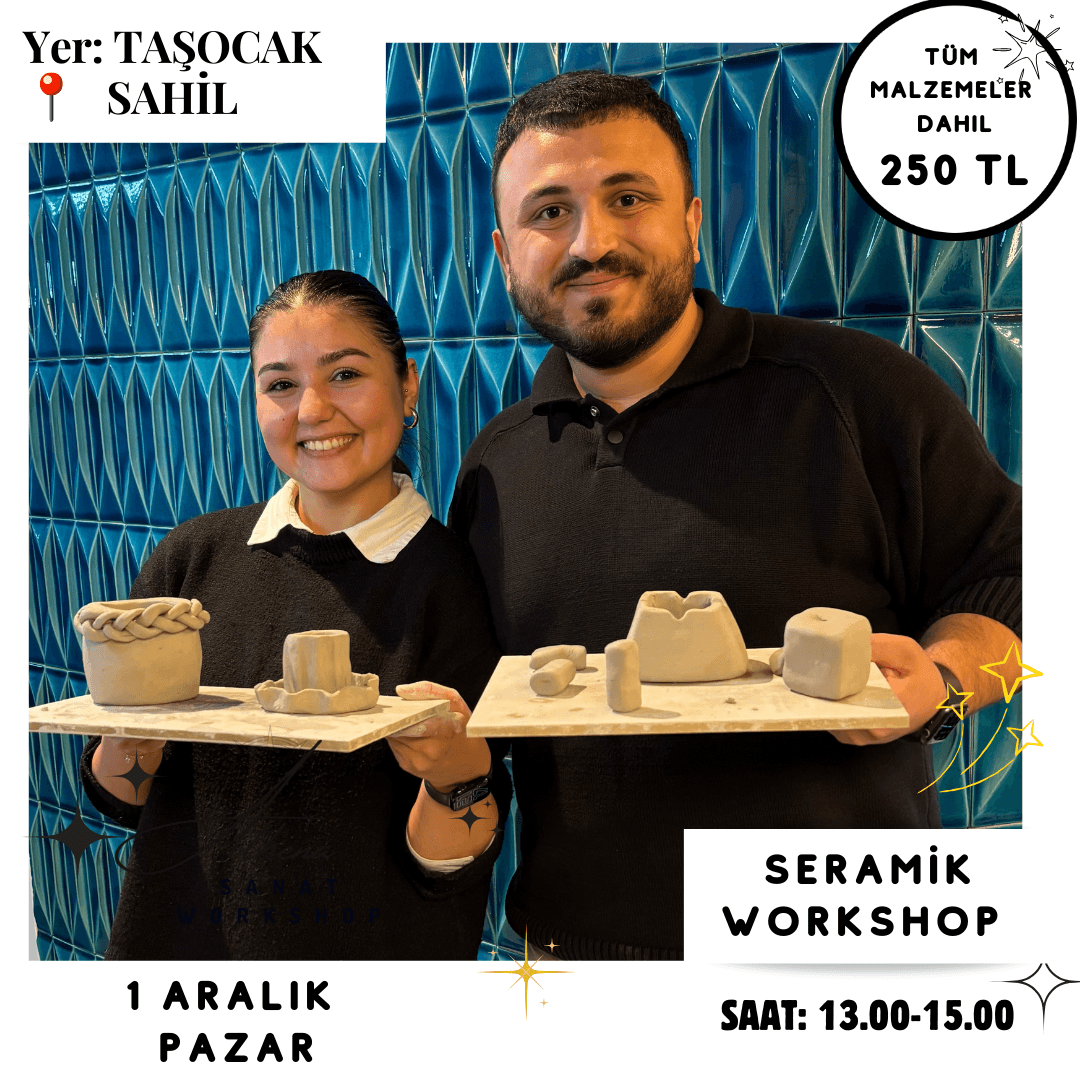 1 Aralık Pazar Seramik Workshop 