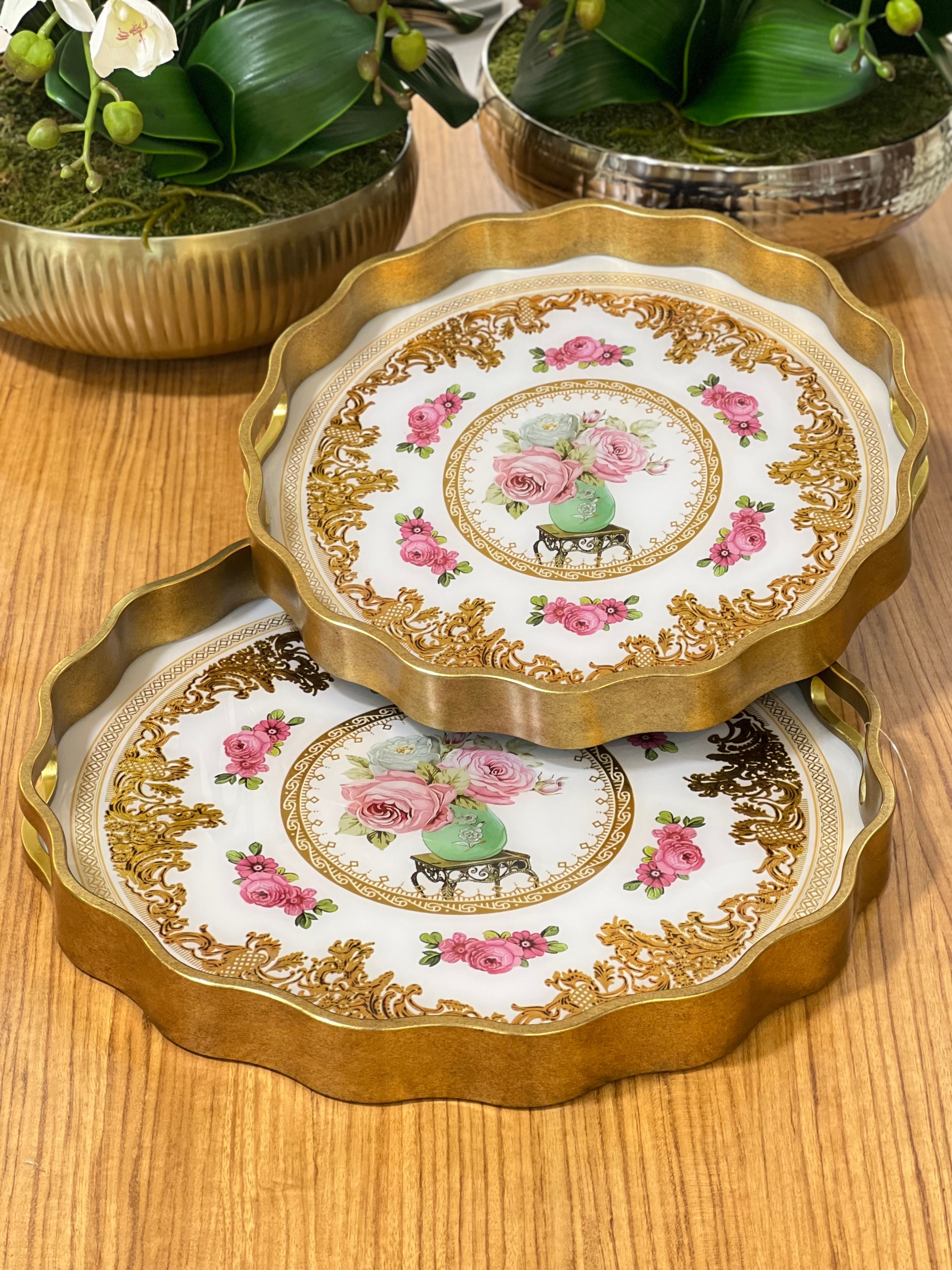 2'li Yuvarlak Tepsi 39*4 - 34*4 cm