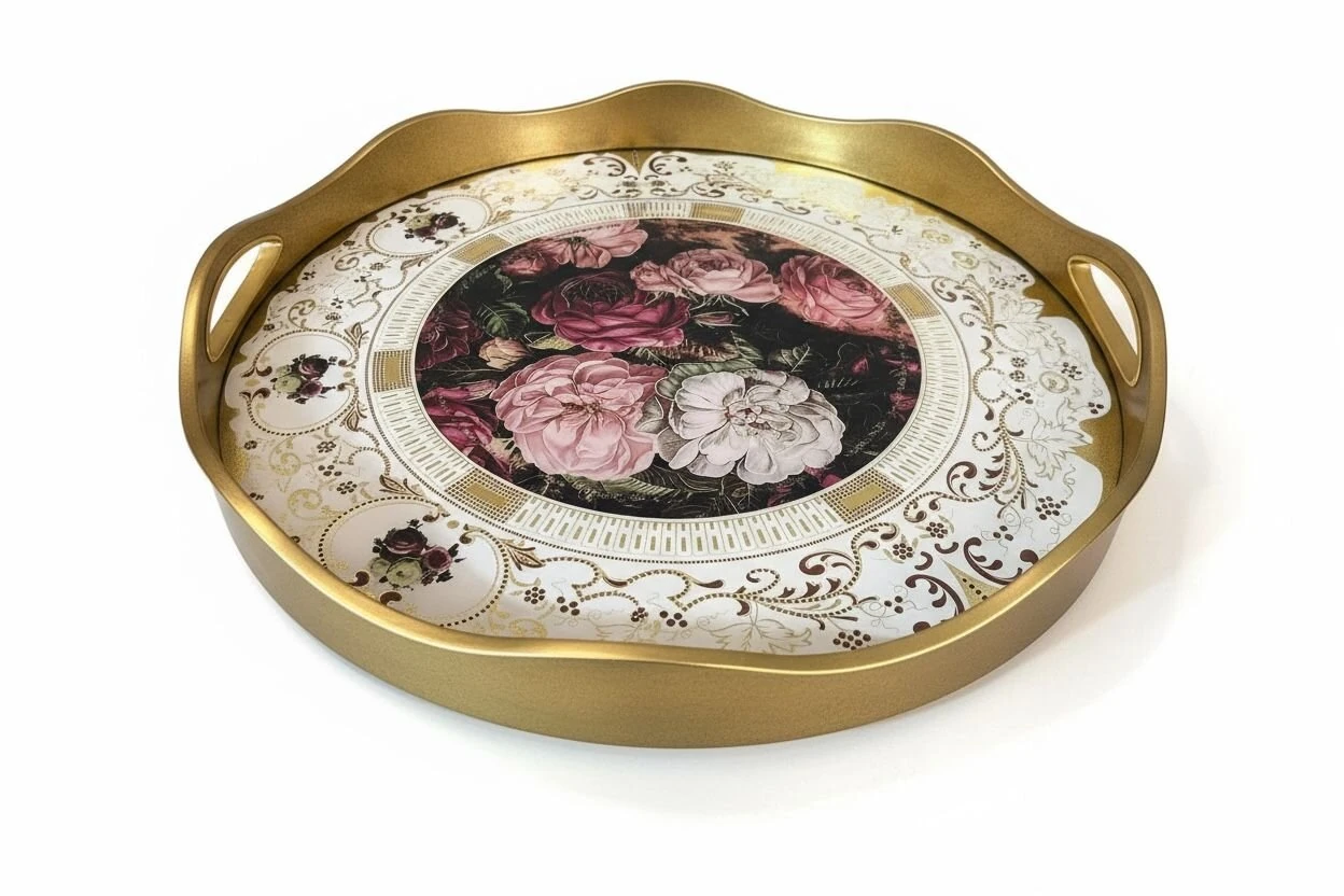 Yuvarlak Modern Tepsi 40*5 cm