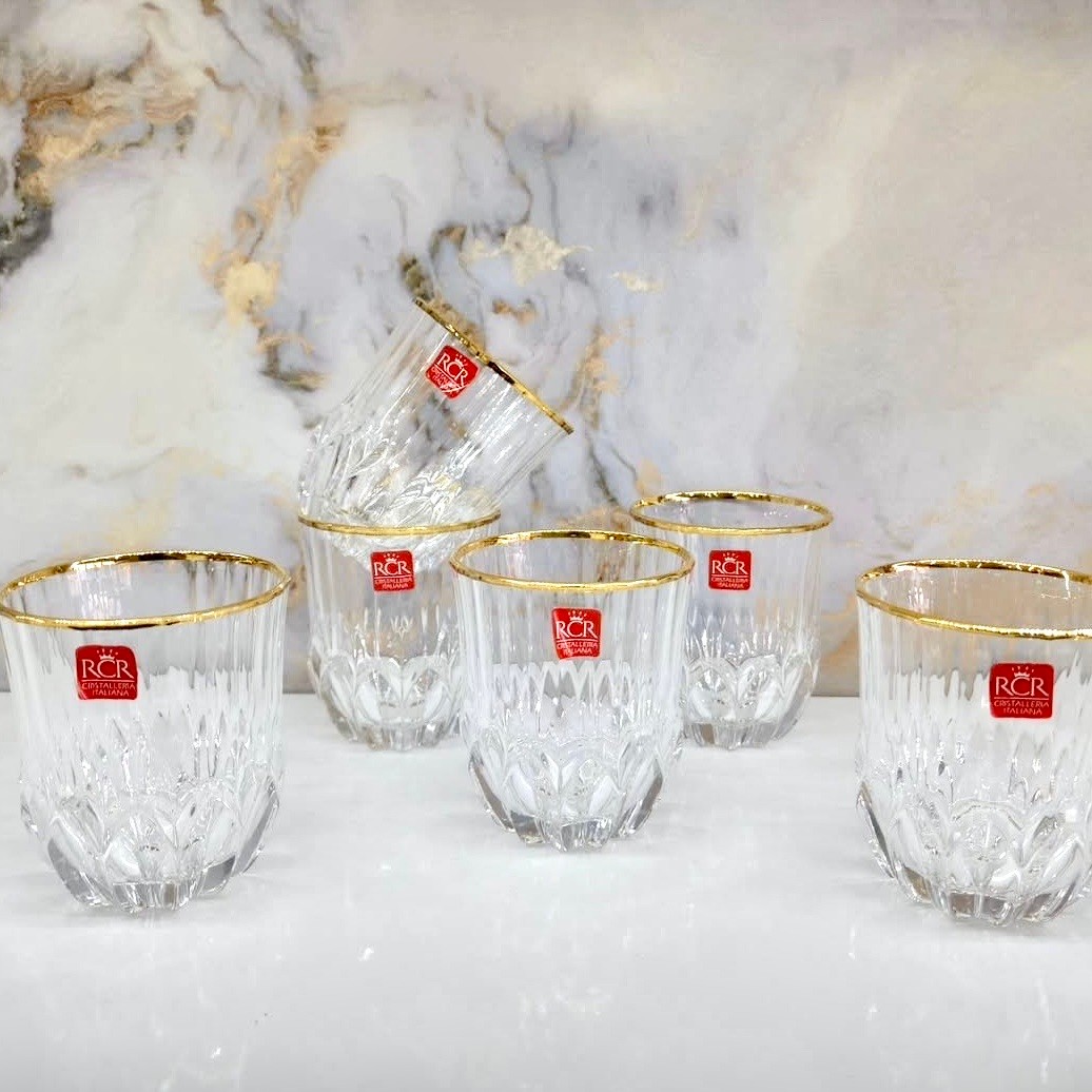 RCR Adagio Altın Yaldızlı Su Bardak 6'ı 350ml