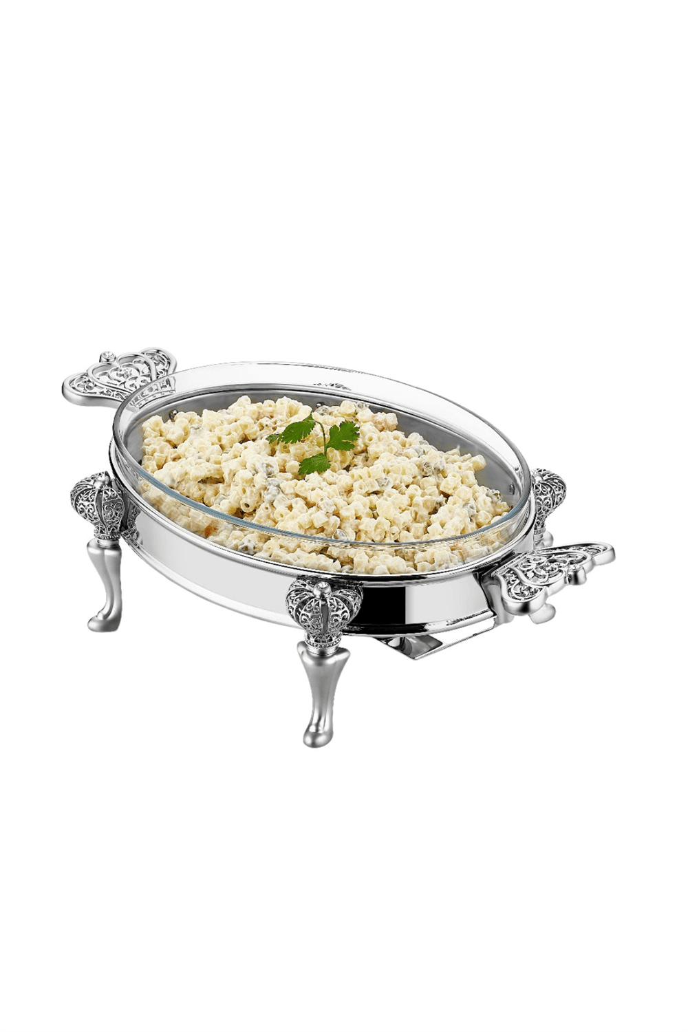 3lt Oval İşlemeli Lüx Alttan Isıtmalı Servis