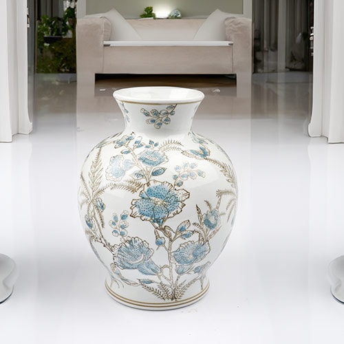 Blanca Porselen Tombul Vazo 23cm