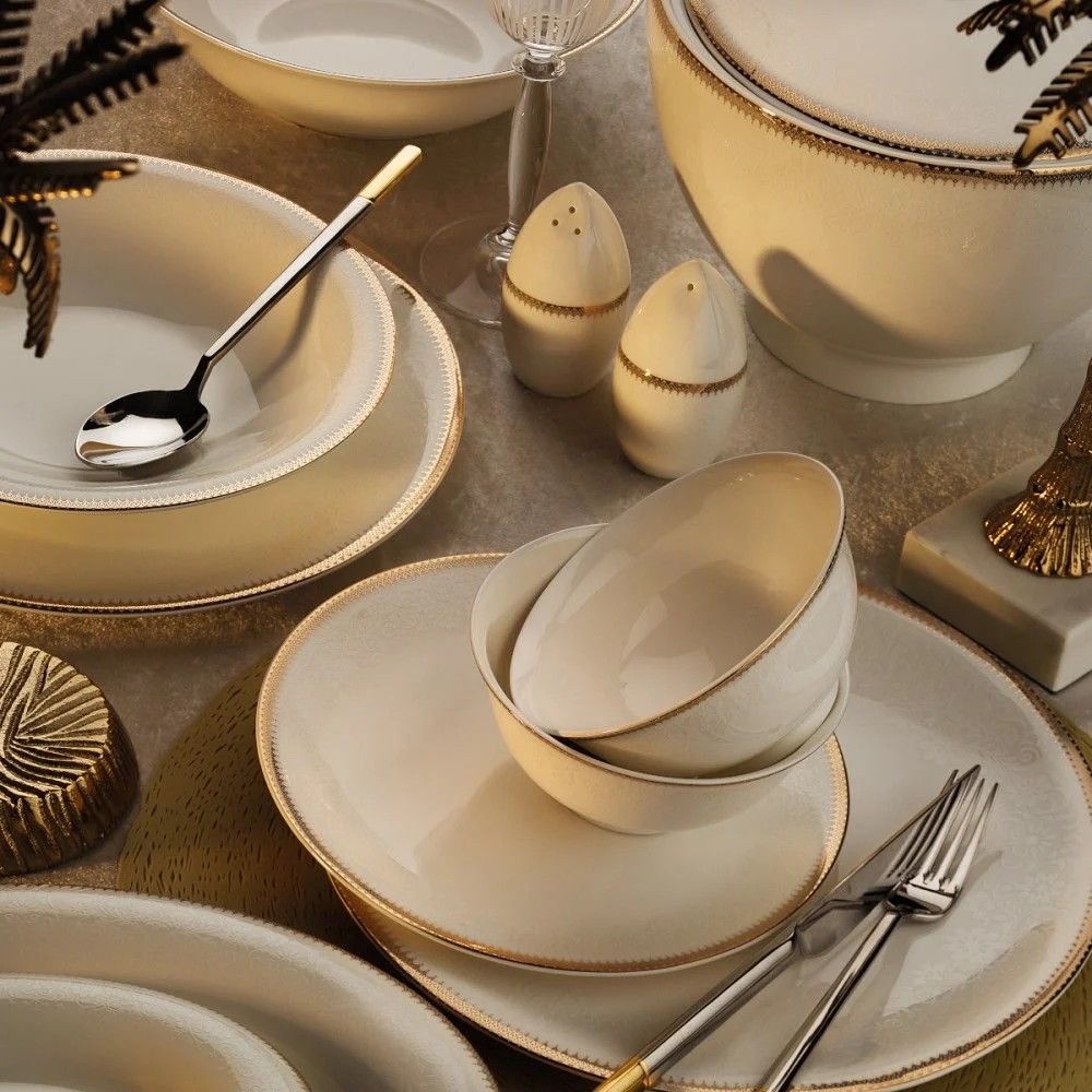 Royal London Marlene Bone China 60 Parça Yemek Takımı