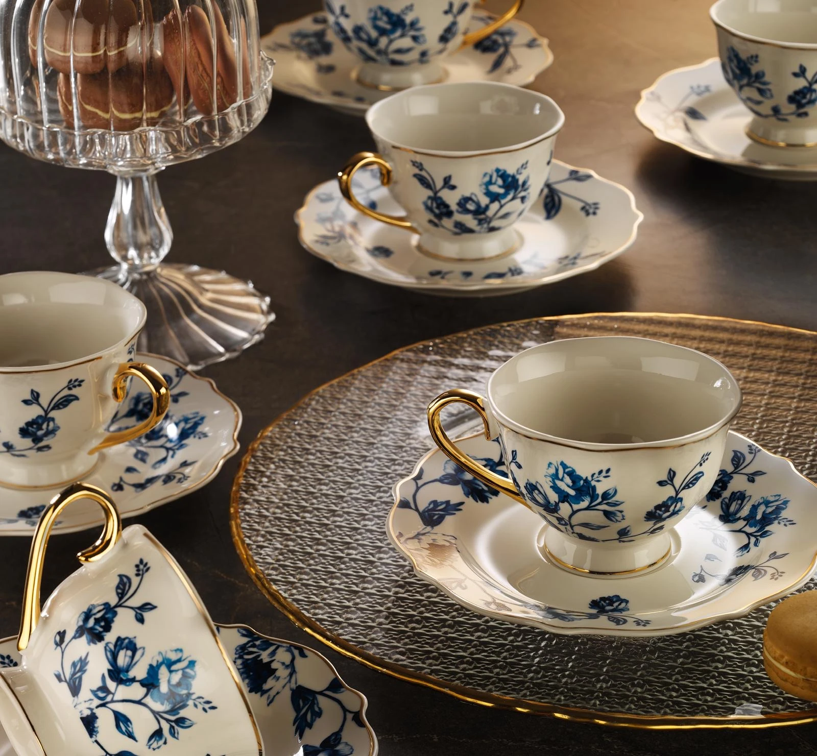 Lena 6 Kişilik Büyük Boy Çay Fincan Takımı