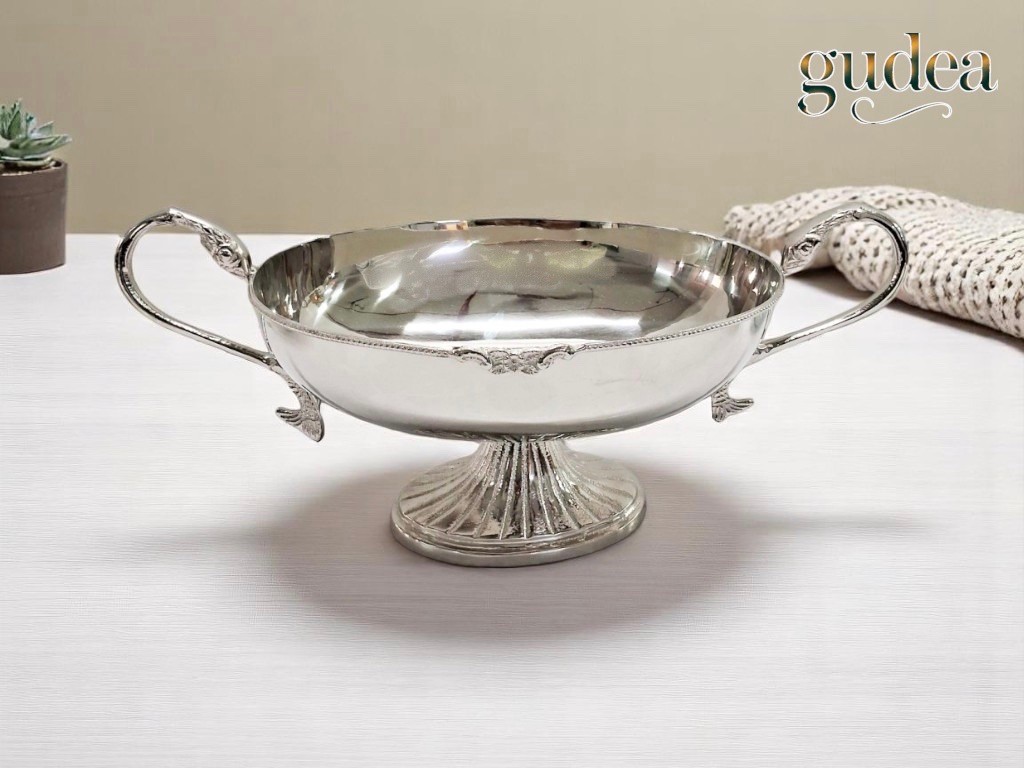 Pirinç Gondol Gümüş 43*23*18cm