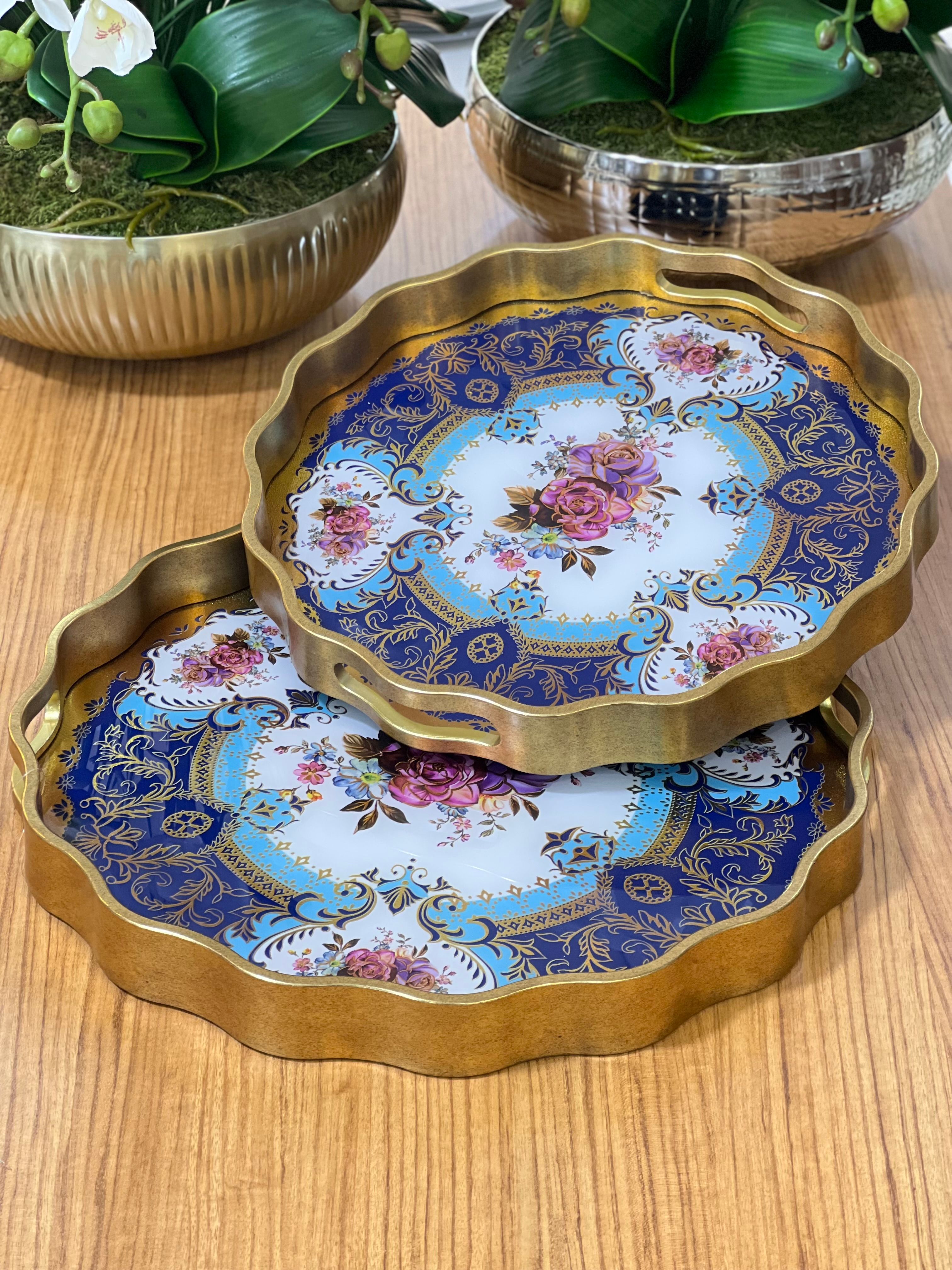 2'li Yuvarlak Tepsi 39*4 - 34*4 cm