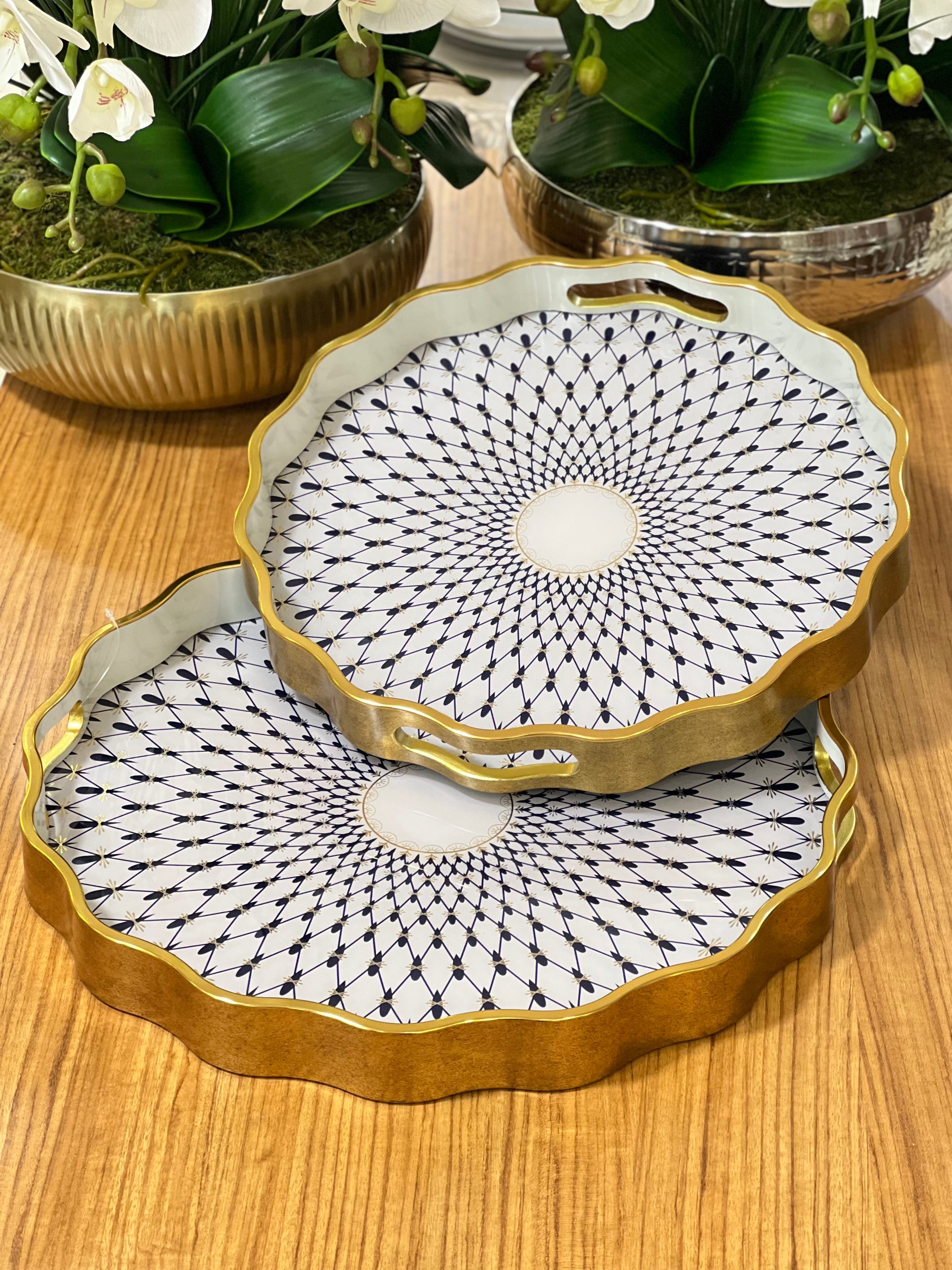 2'li Yuvarlak Tepsi 39*4 - 34*4 cm