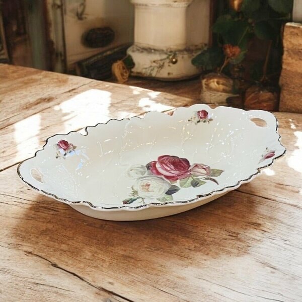 ROSE OVAL SUNUM TABAK 36 CM