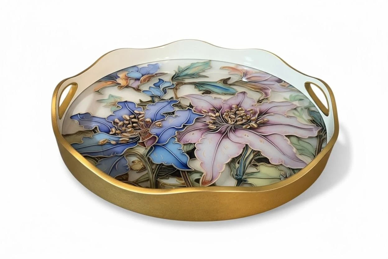 Yuvarlak Modern Tepsi 40*5 cm