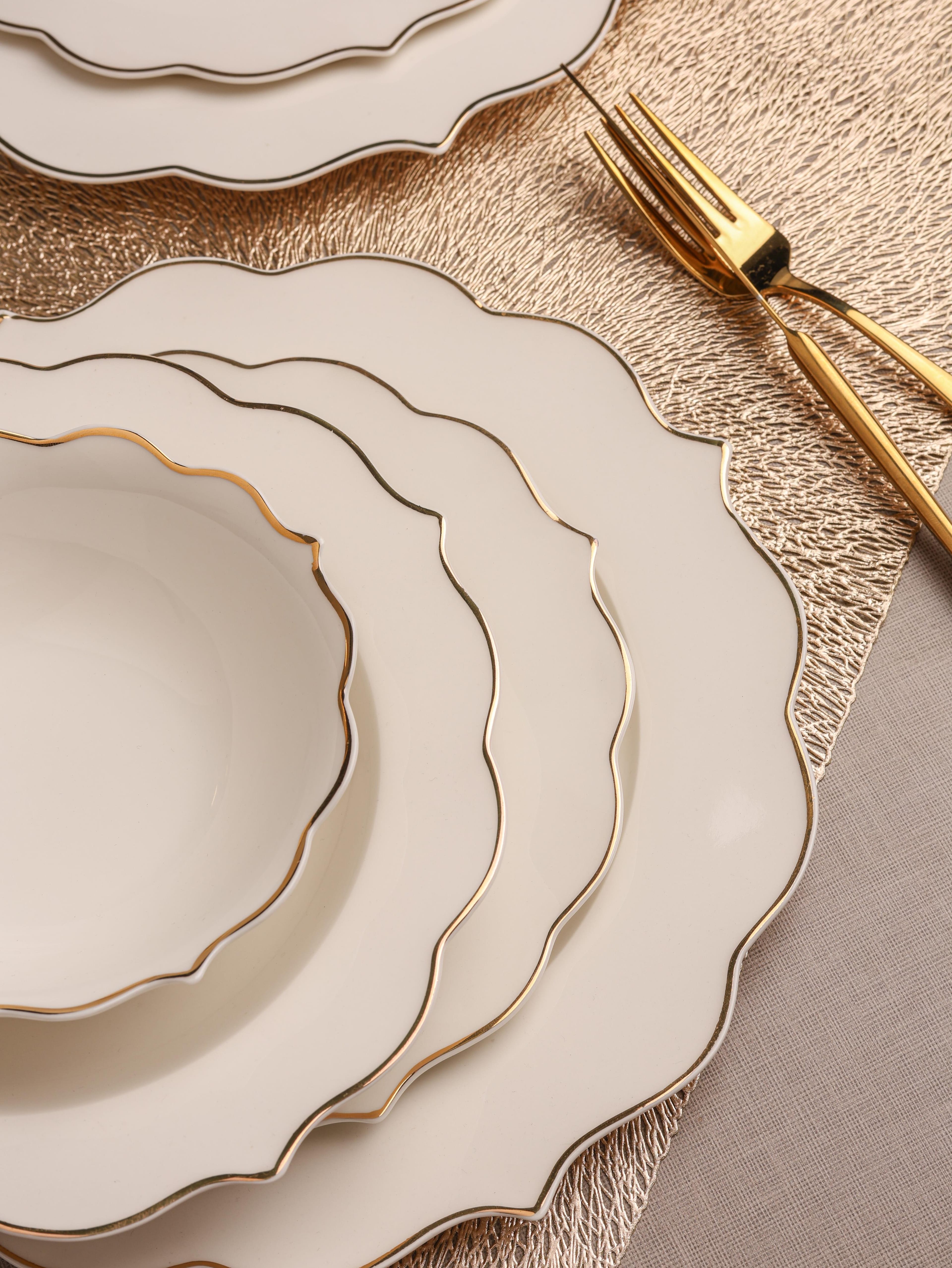 24 Parça Bone China Yemek Takımı