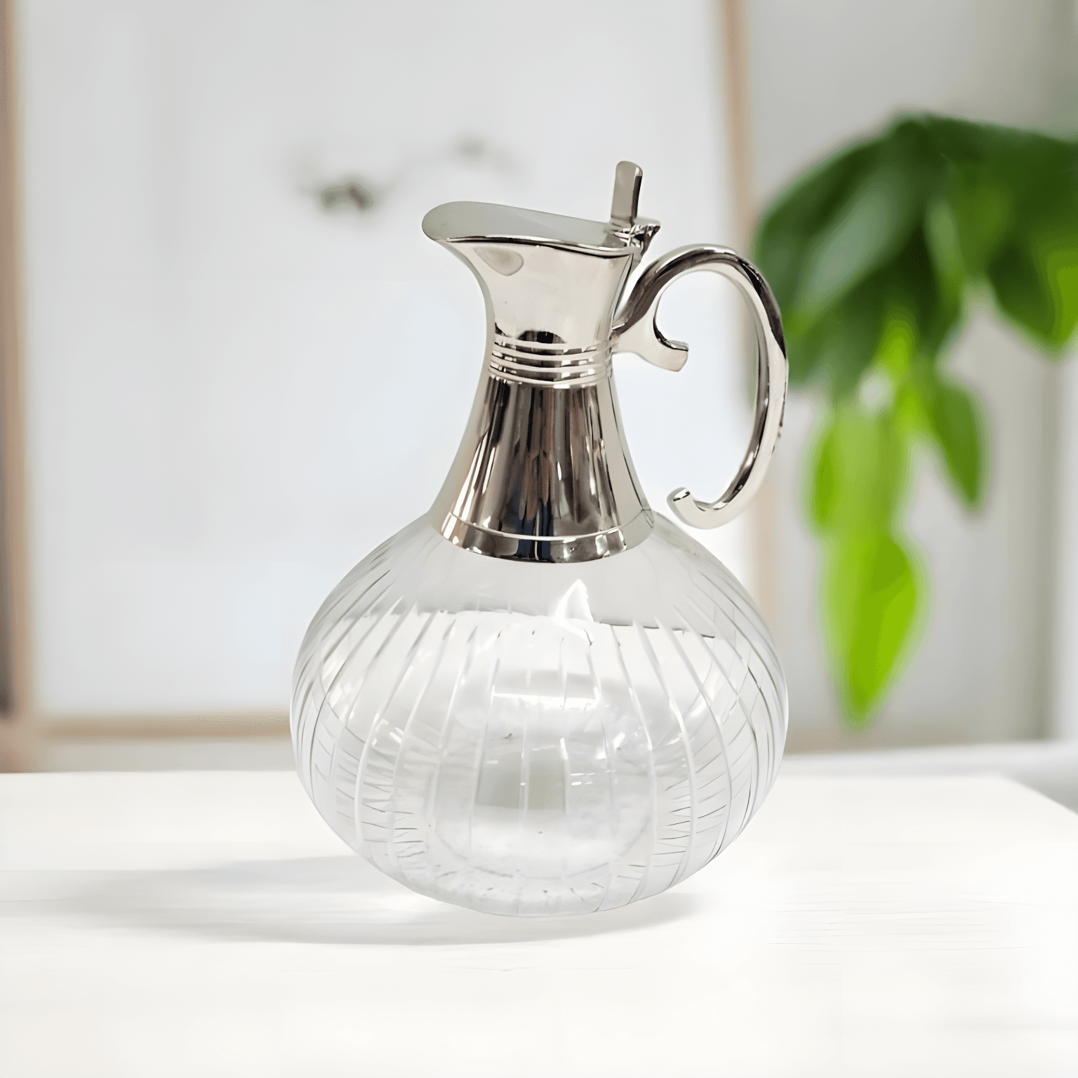 Pirinç Sürahi Gümüş 1.9lt