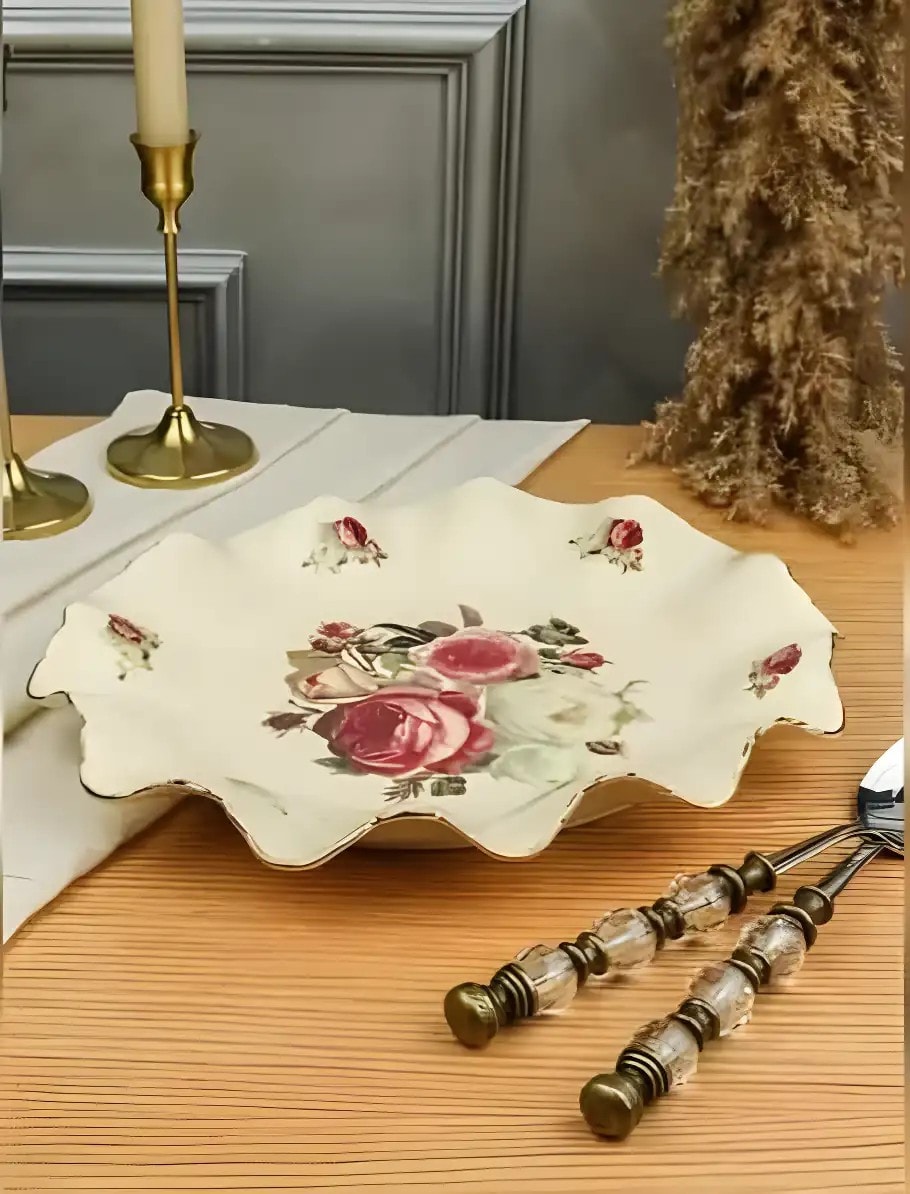 ROSE YUVARLAK SUNUM TABAK 31 CM