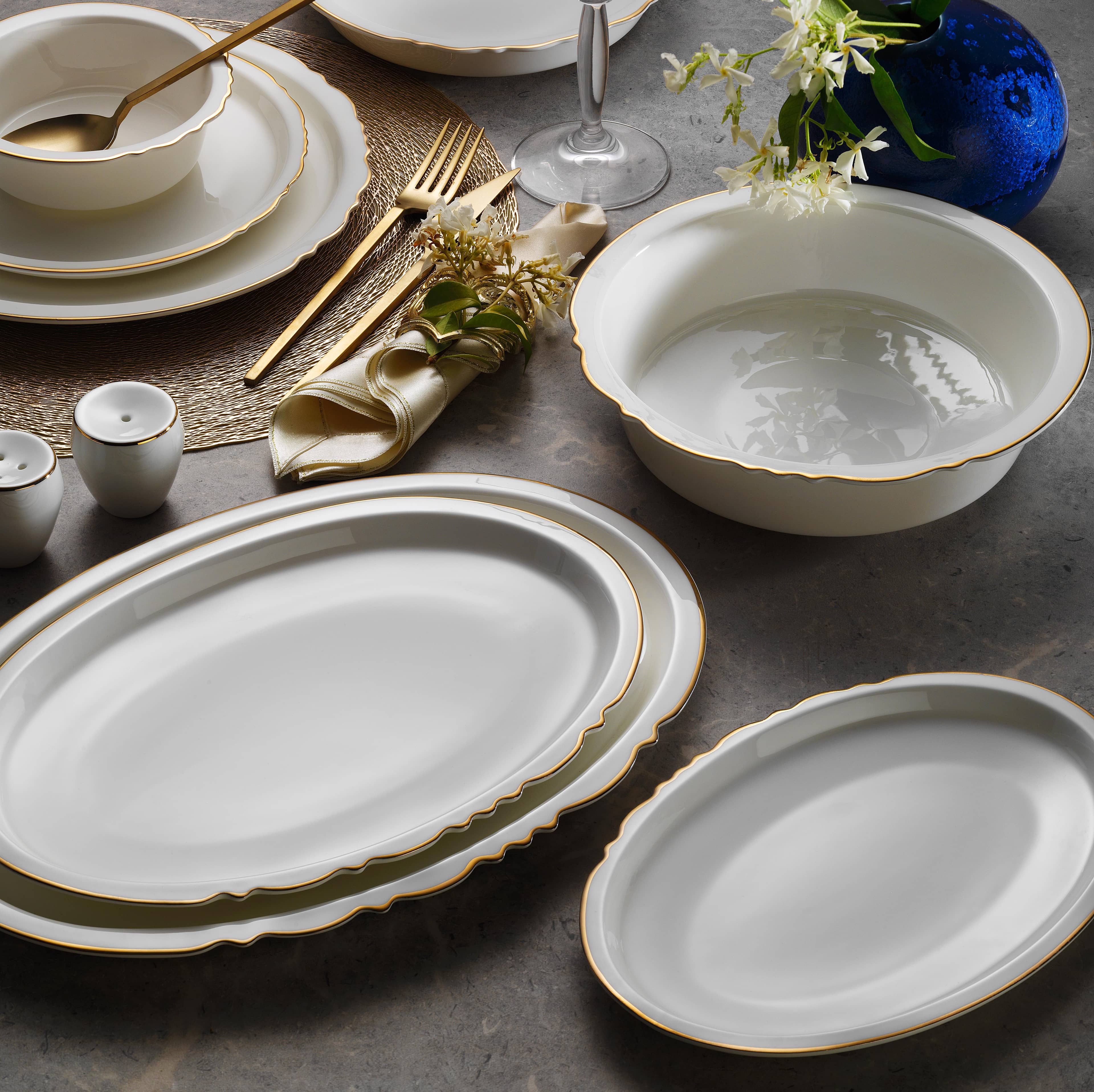 Massimo Rumi Gold 60 Parça Yemek Takımı
