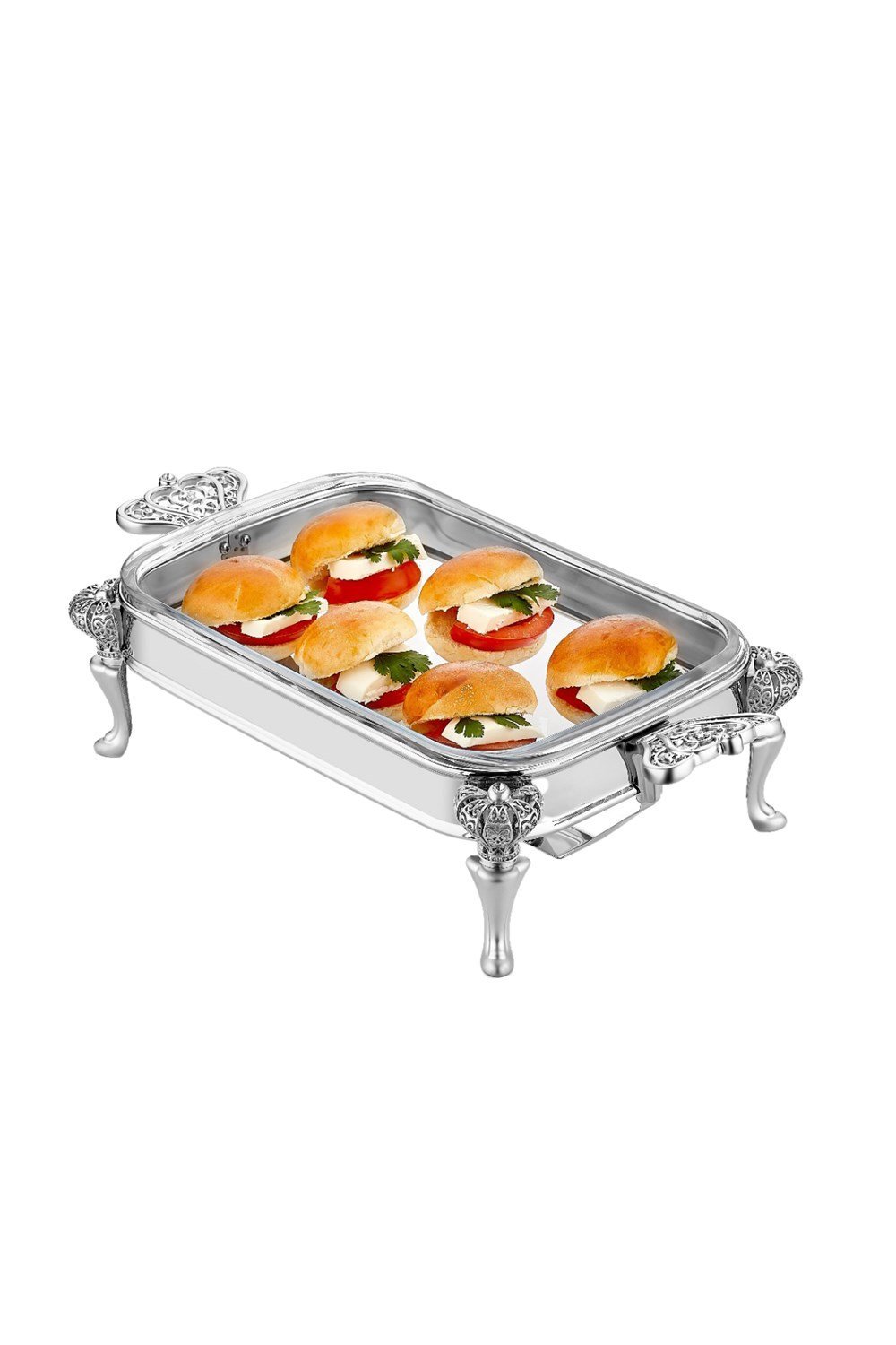 1.5lt Dikdörtgen İşlemeli Lüx Alttan Isıtmalı Servis