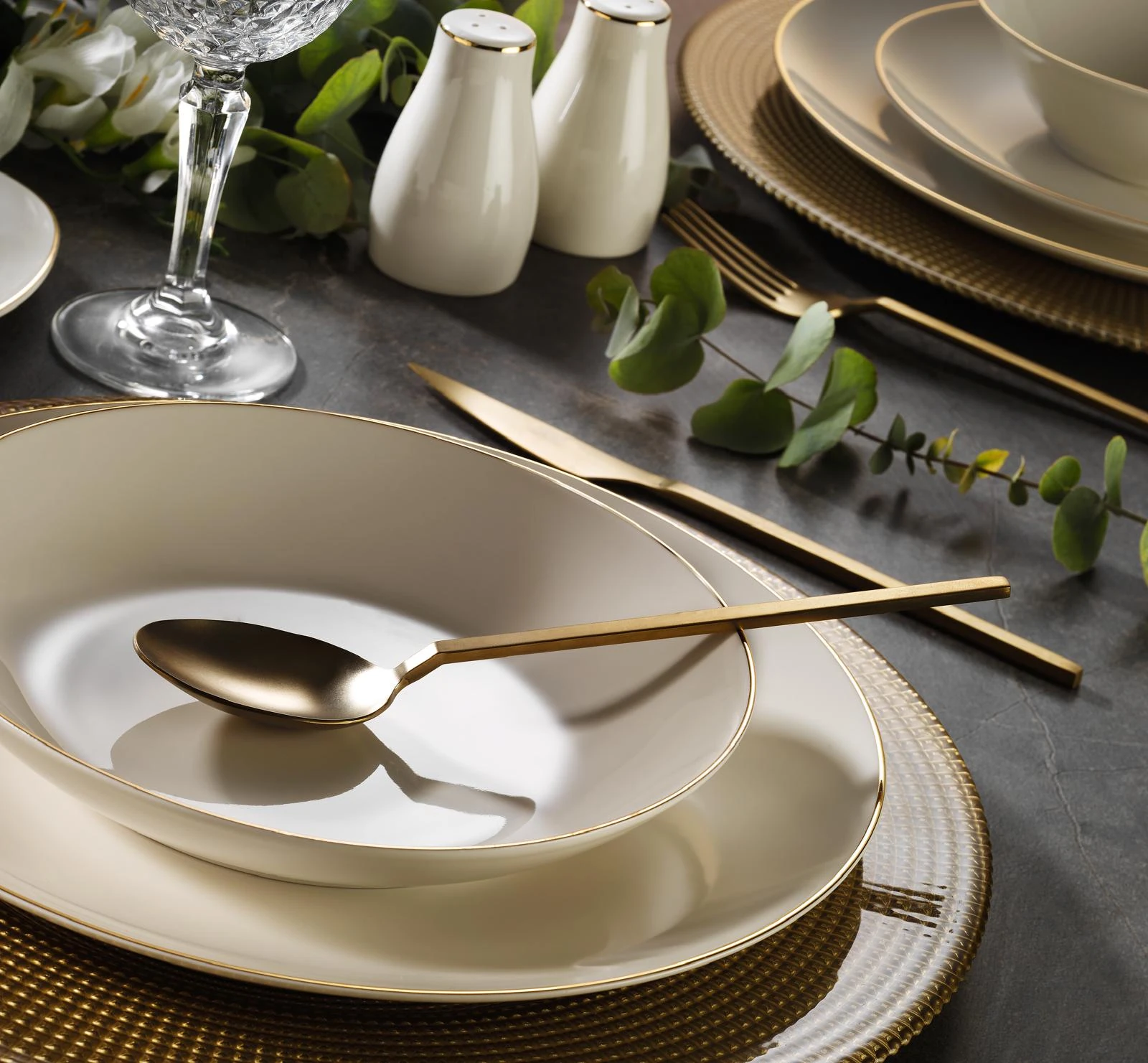 Luna Gold 30 Parça Yemek Takımı