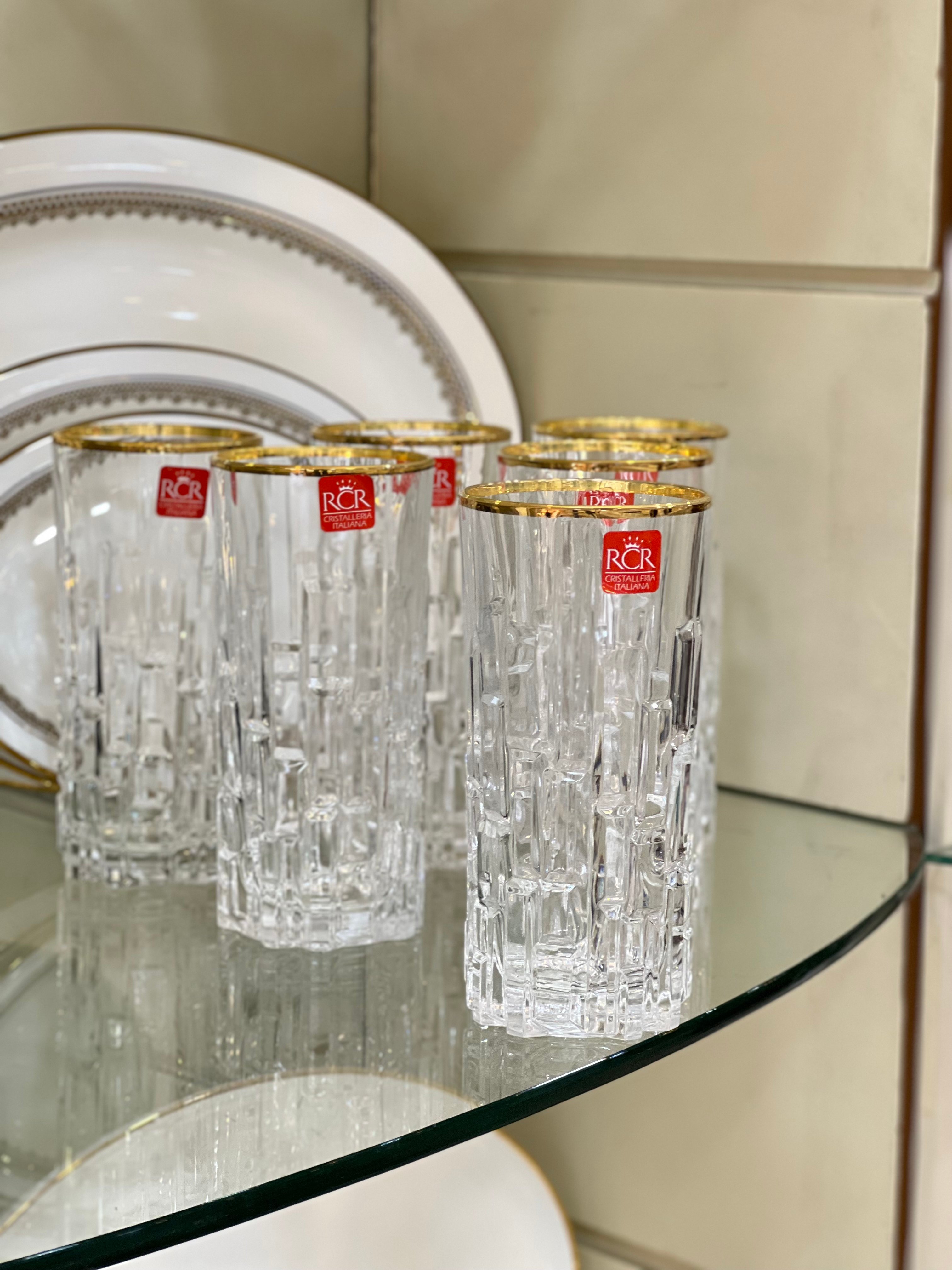 RCR Etna Altın Yaldızlı Meşrubat Bardak 6'ı 400ml
