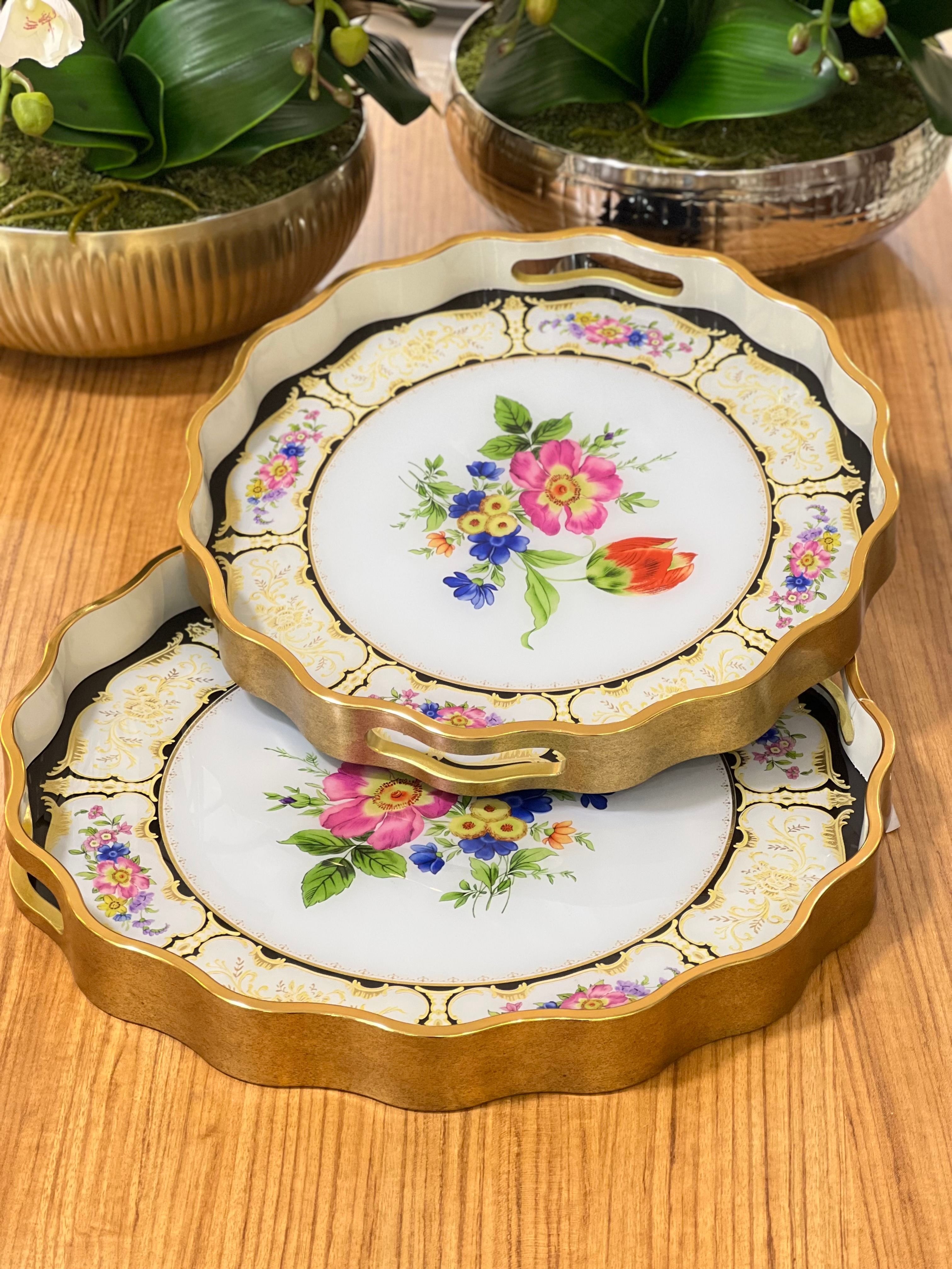 2'li Yuvarlak Tepsi 39*4 - 34*4 cm