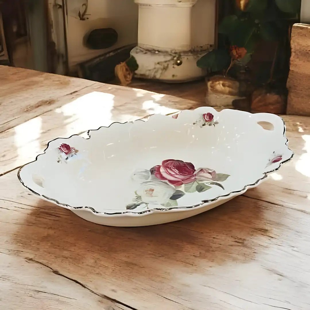 ROSE OVAL SUNUM TABAK 36 CM