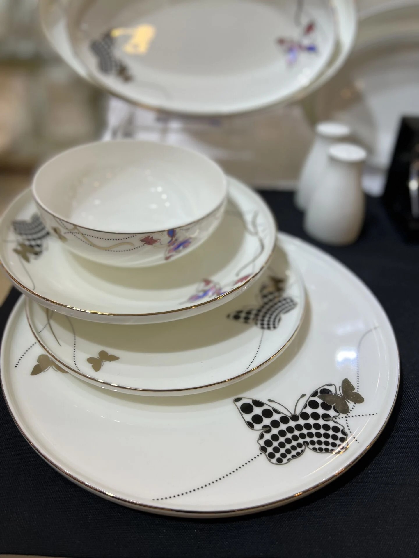 Royal London Butterfly Bone China 60 Parça Yemek Takımı