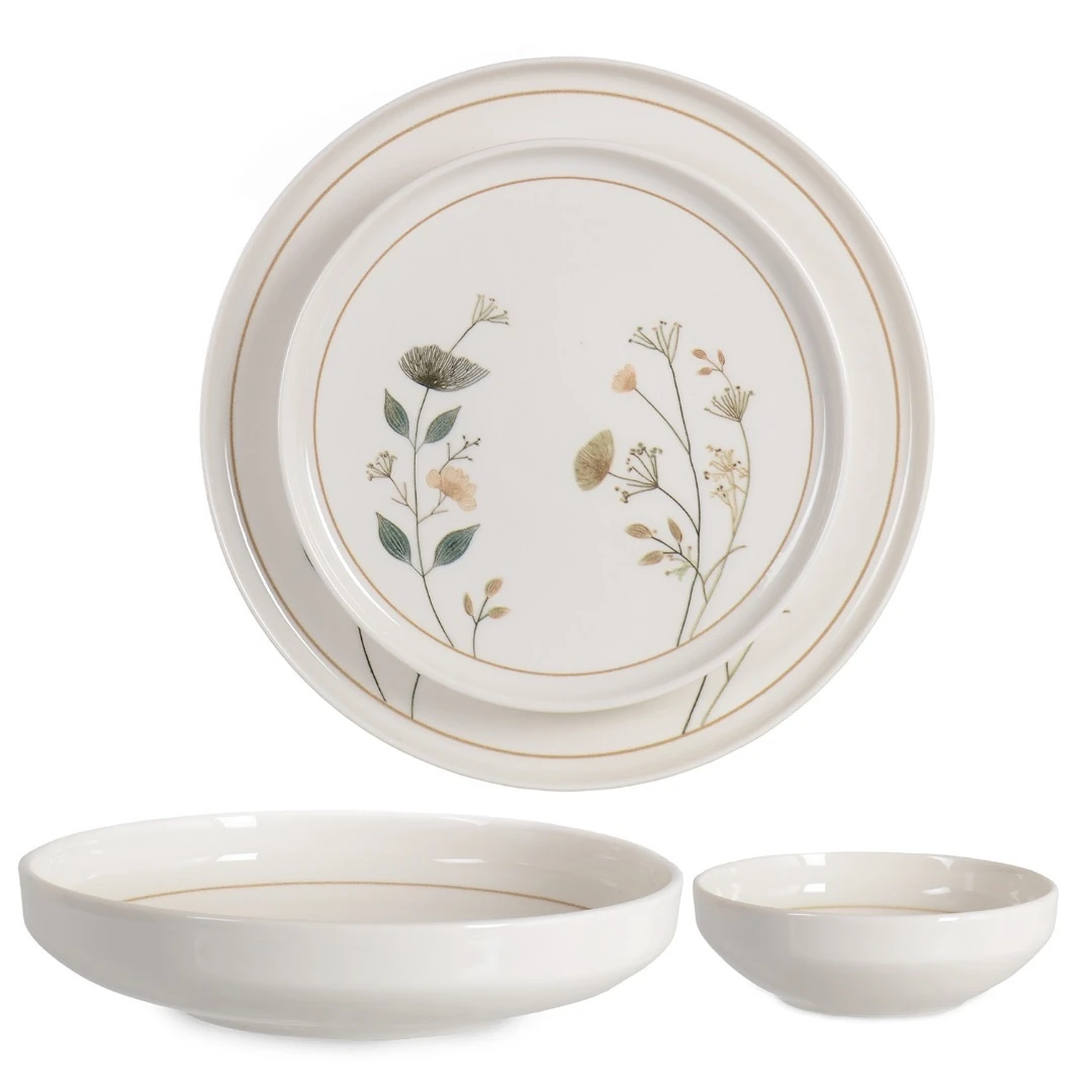 Arte 6 Kişilik 24 Parça Porselen Yemek Takımı