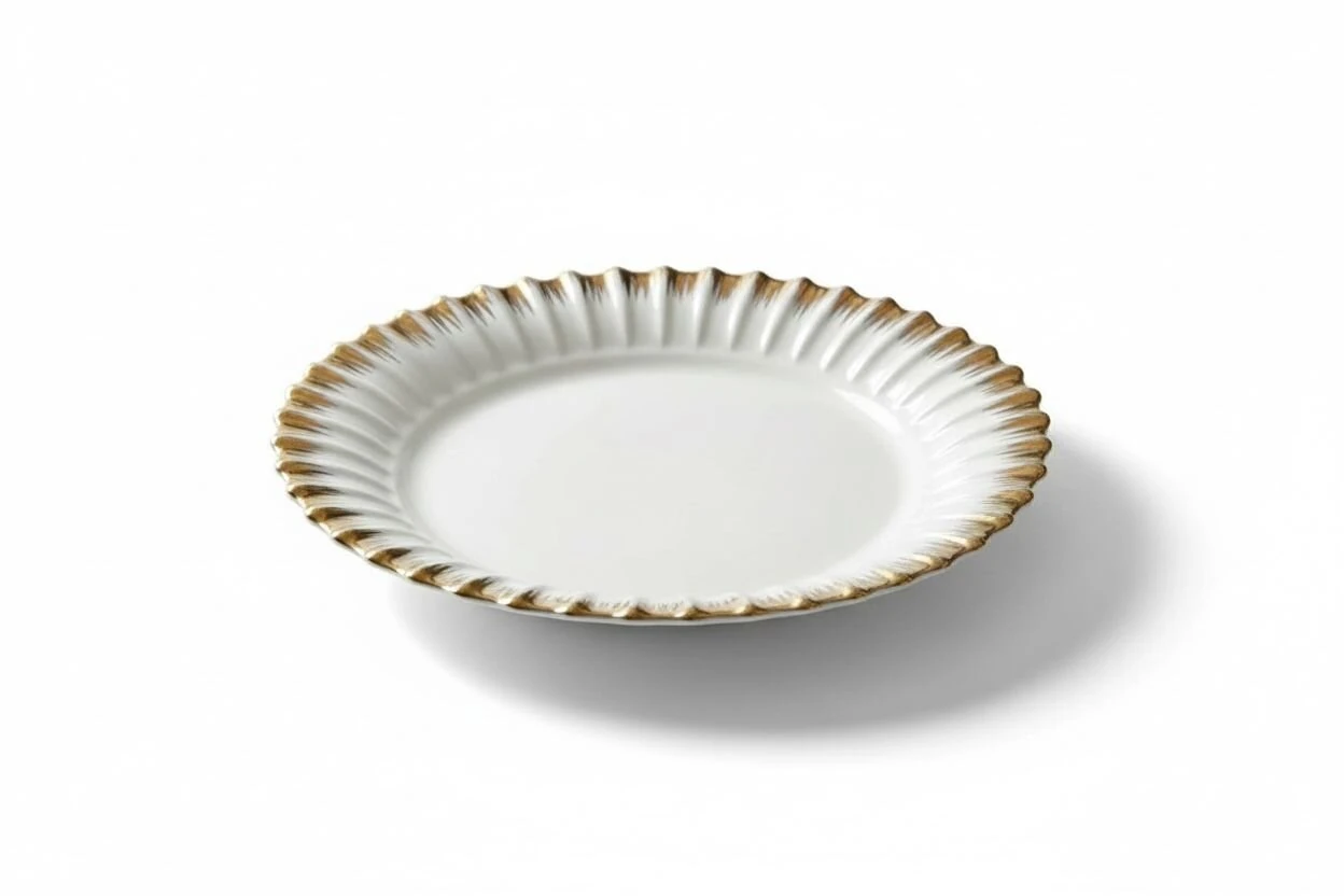 Line Gold Yuvarlak Sunum Tabak 33cm