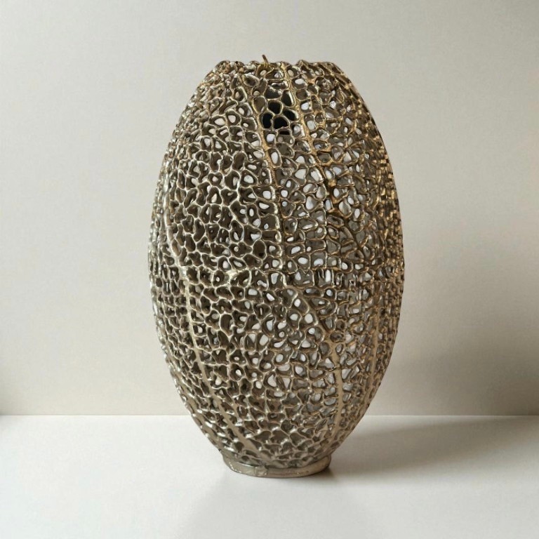 Döküm Vazo Gold 52cm