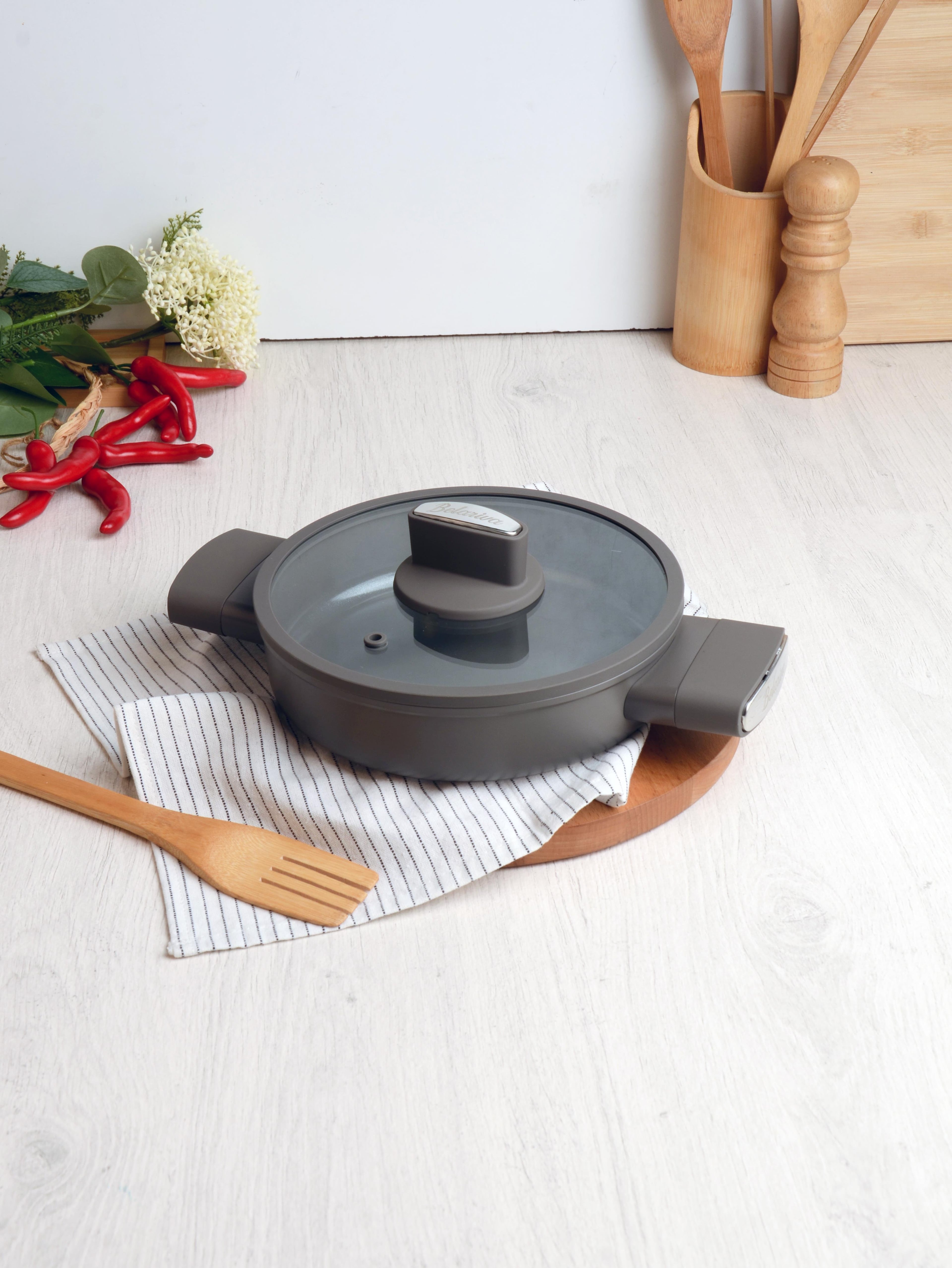 Cam Kapaklı Sahan 20cm
