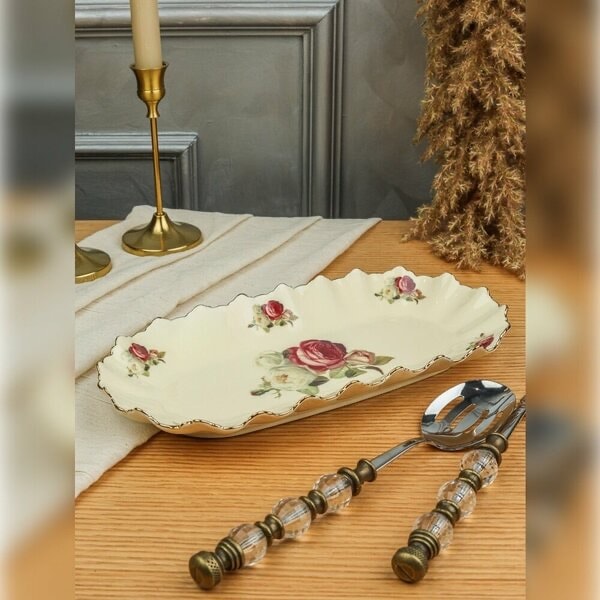 ROSE OVAL SUNUM TABAK 31 CM