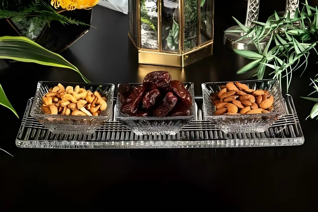 Bristol 3'lü Tabaklı Cam Kase