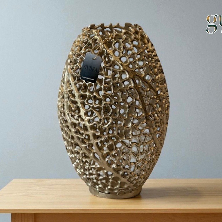 Döküm Vazo Gold 37cm