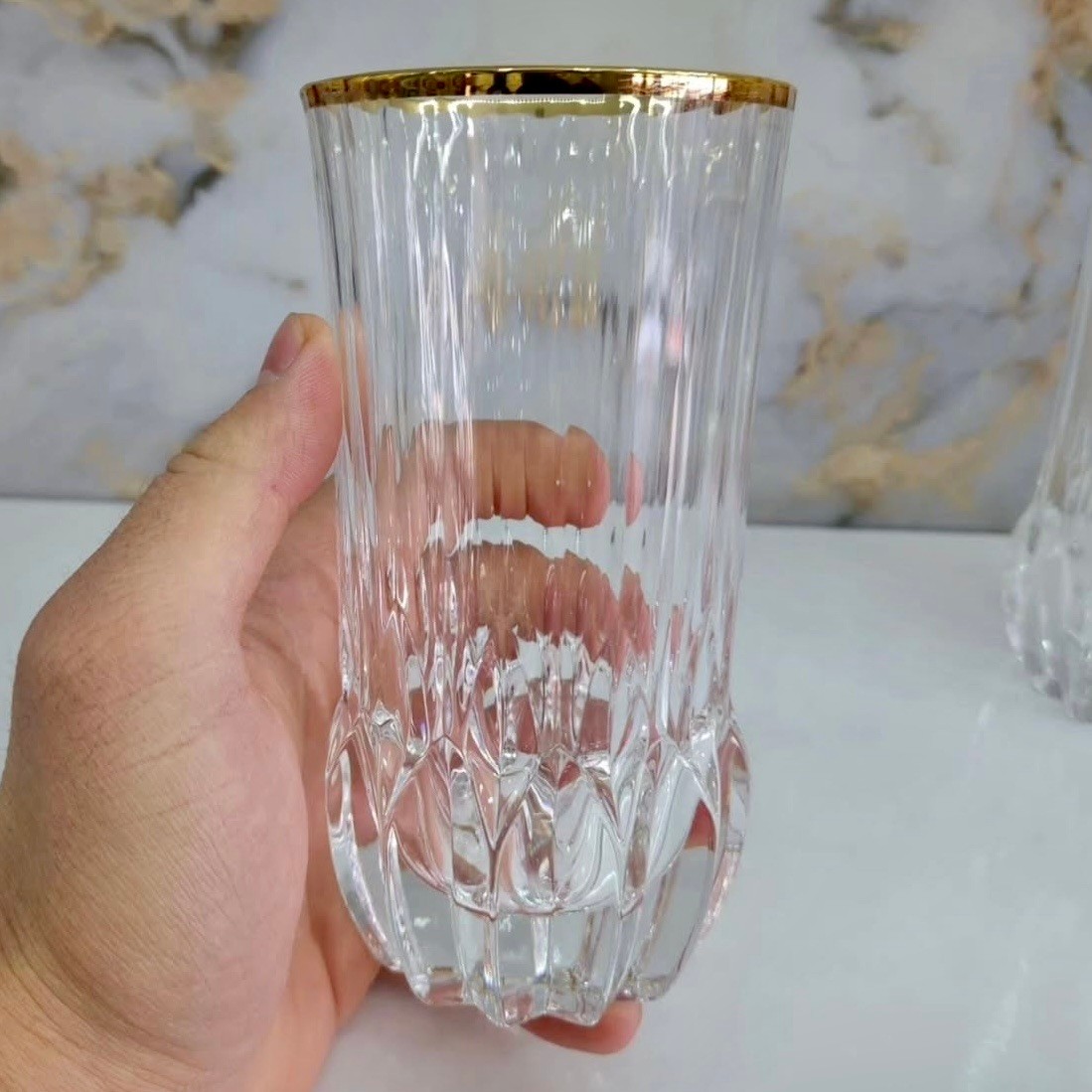 RCR Adagio Altın Yaldızlı Meşrubat Bardak 6'ı 400ml