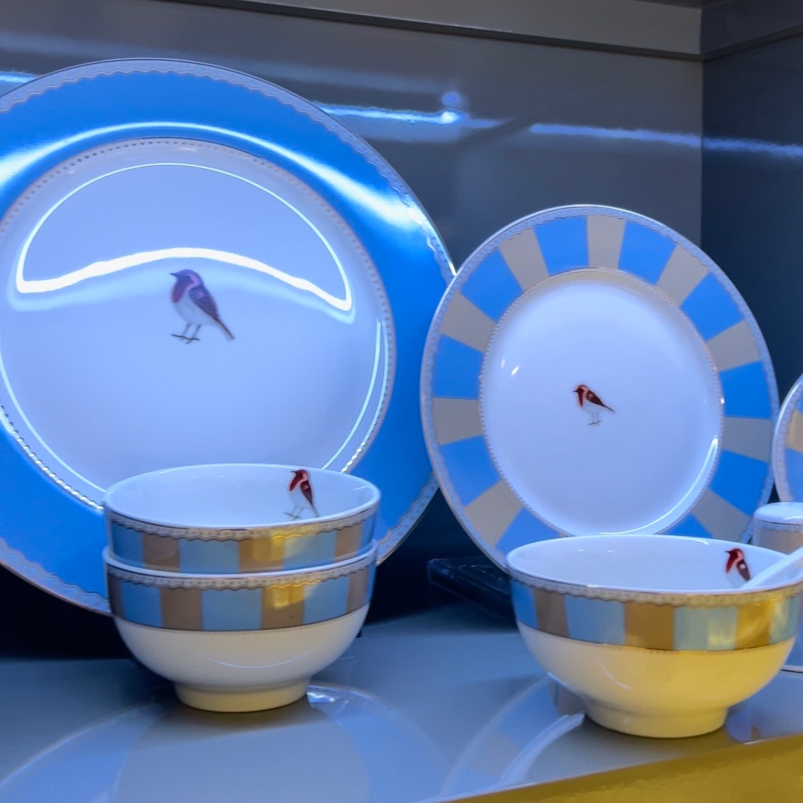 48 Parça Qush Blue Kahvaltı Takımı