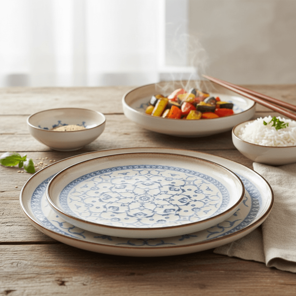 Egzon 6 Kişilik 24 Parça Porselen Yemek Takımı