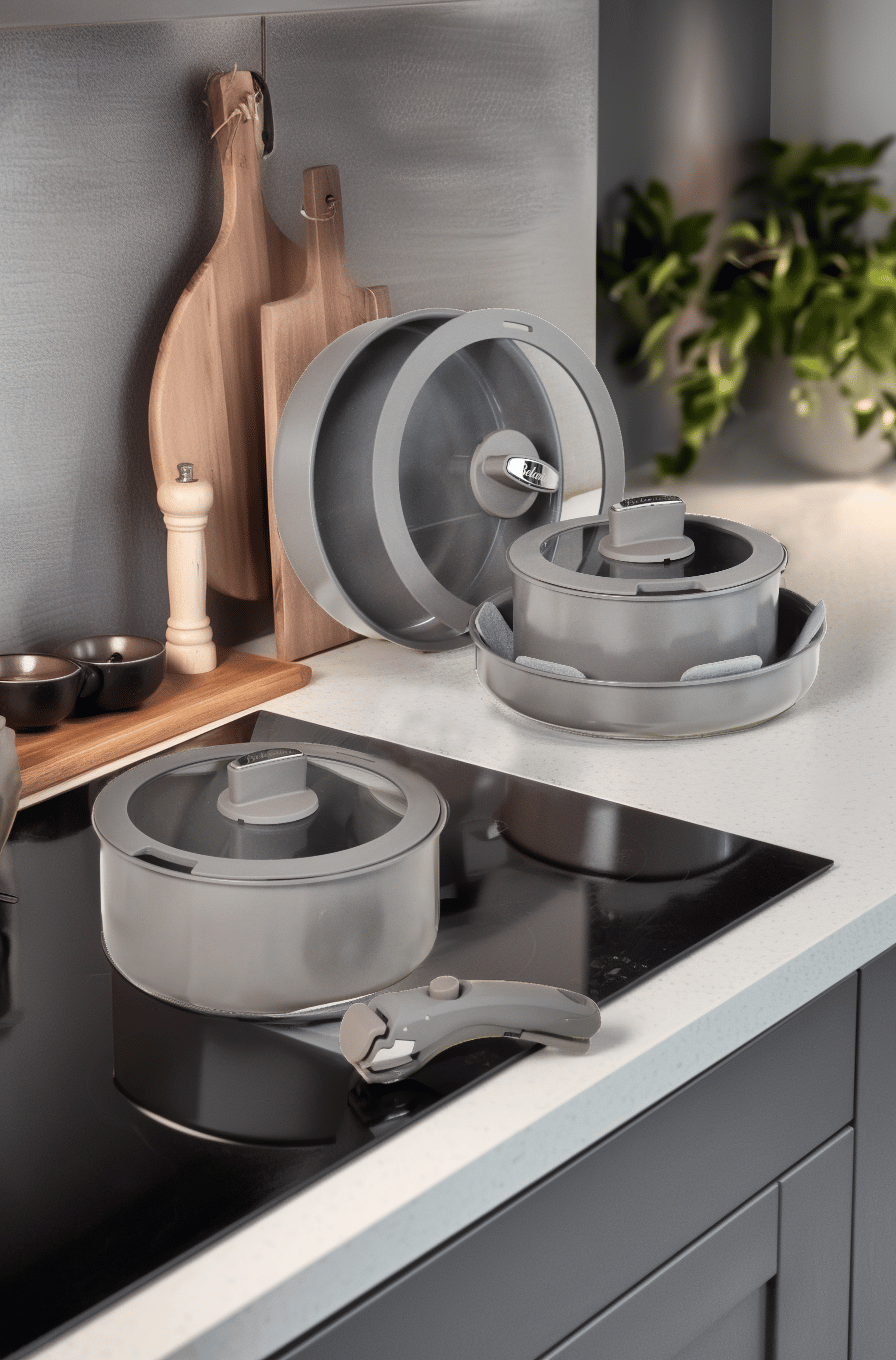 Belariva Easy Cook Gri 8 Parça Tencere Seti