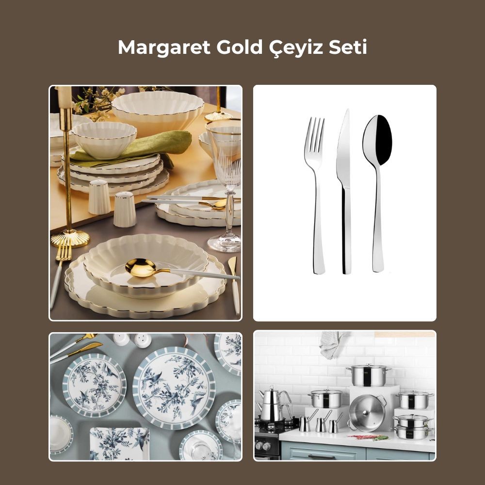 Margaret Gold Çeyiz Seti