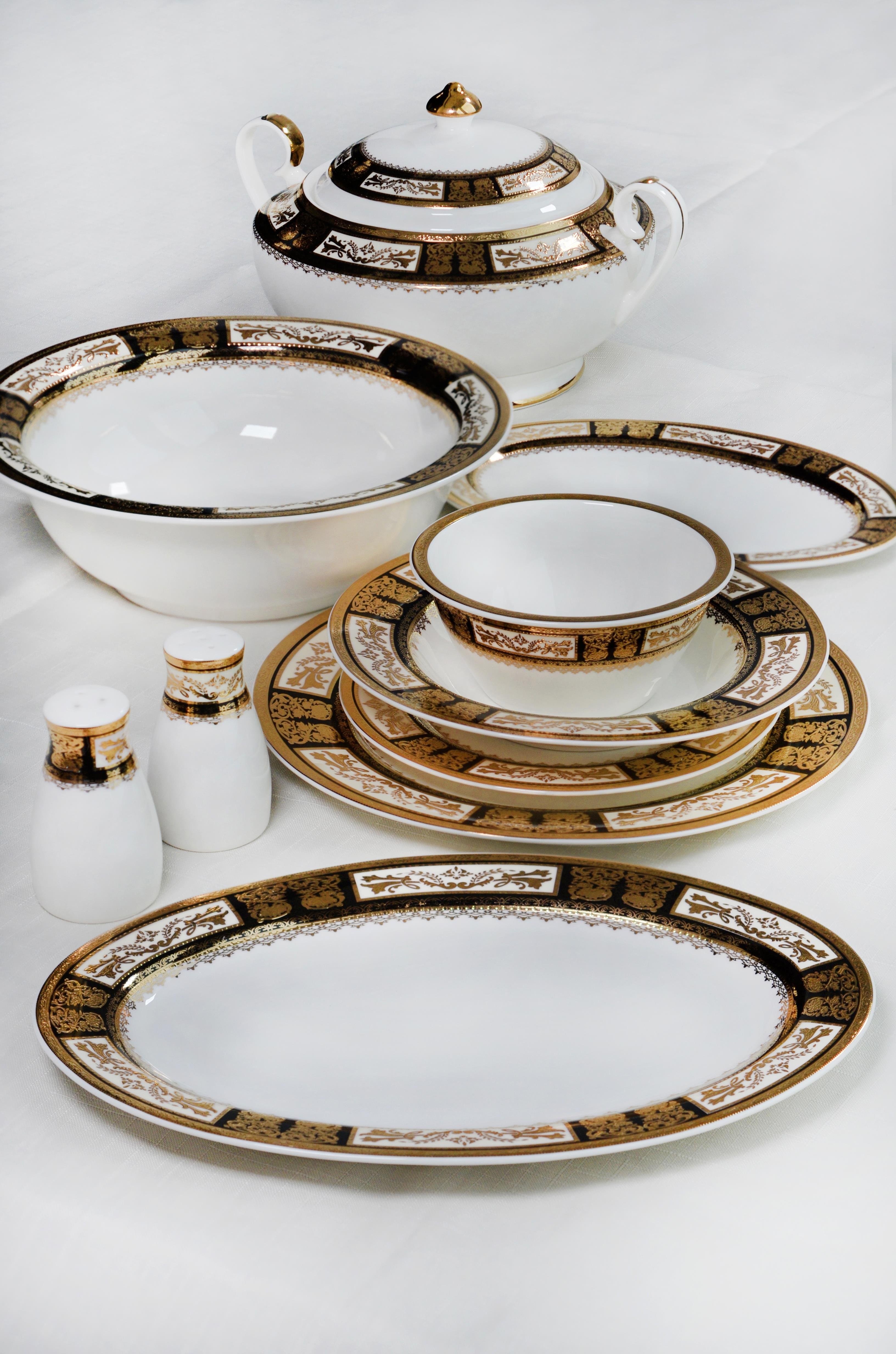 Royal Charme Imperial 60 Parça Yemek Takımı 24k Altın