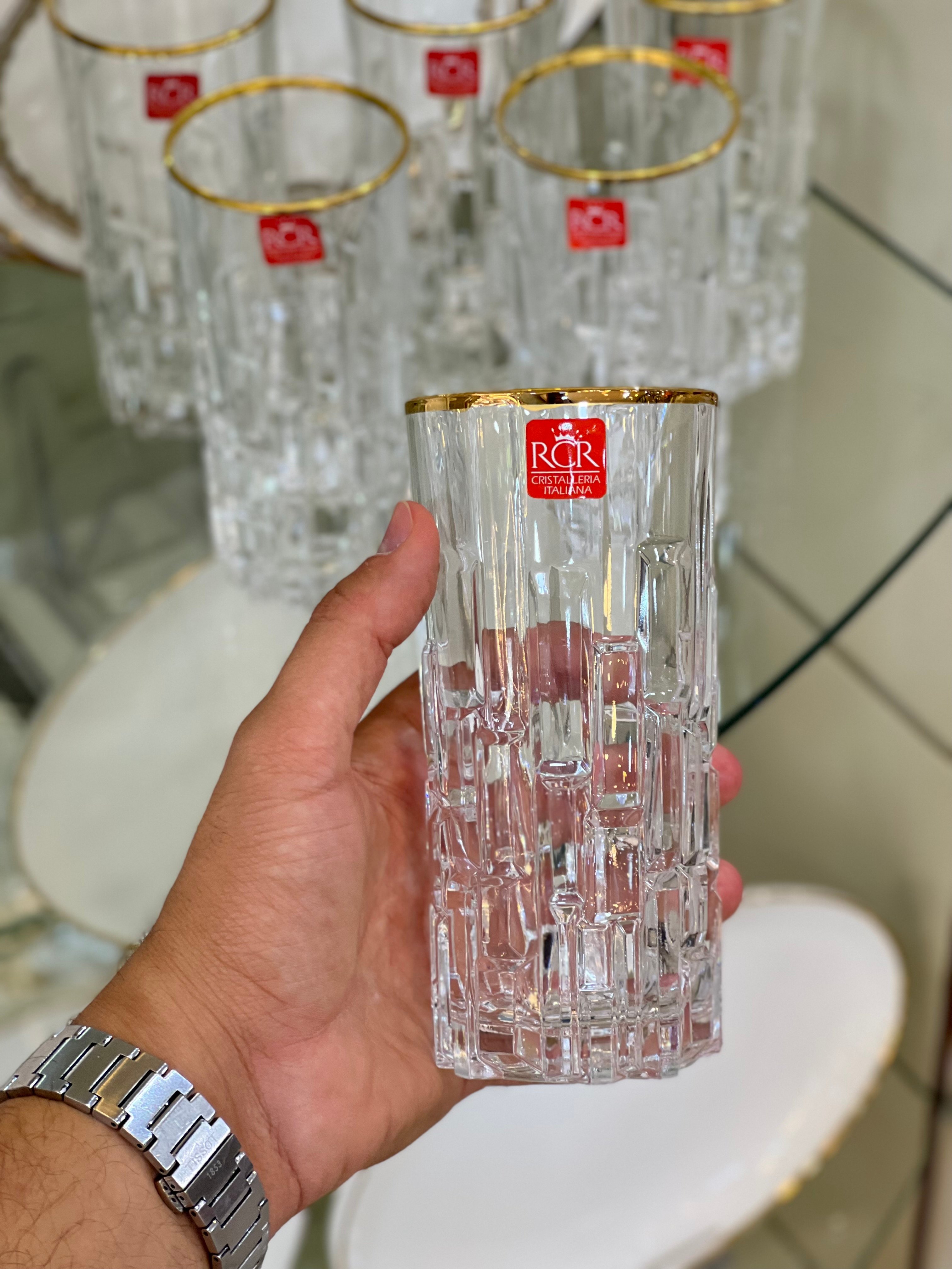 RCR Etna Altın Yaldızlı Meşrubat Bardak 6'ı 400ml